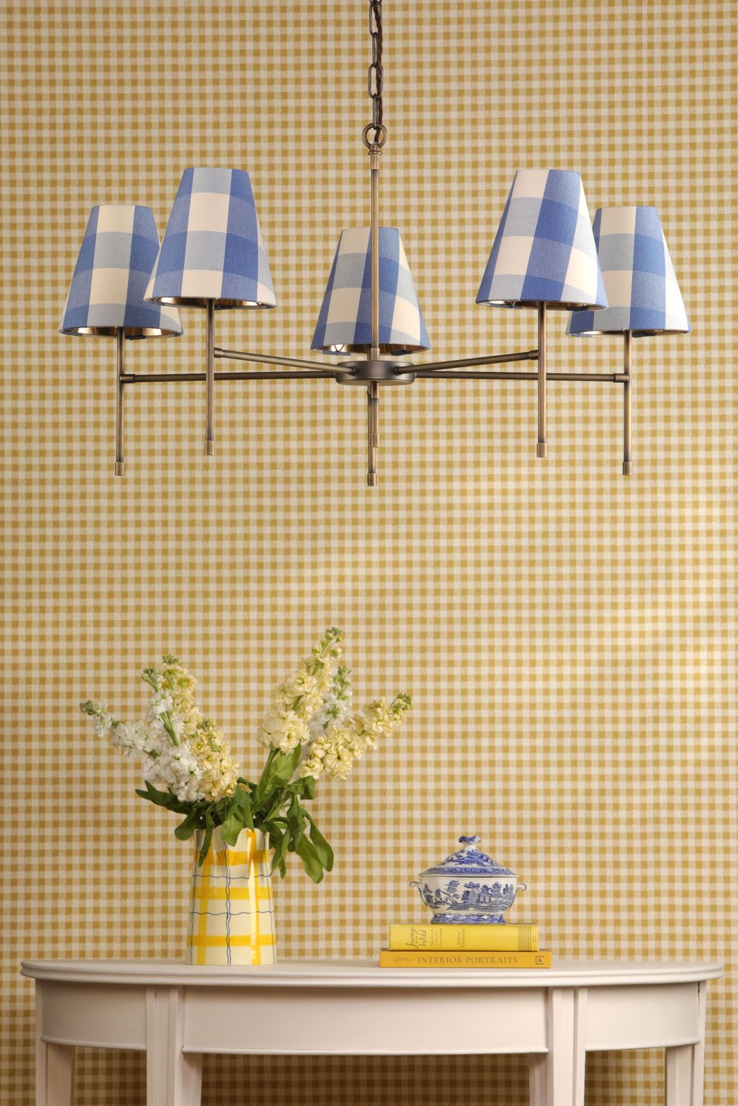 Aix 5 Light Antique Brass Pendant Fitting Only