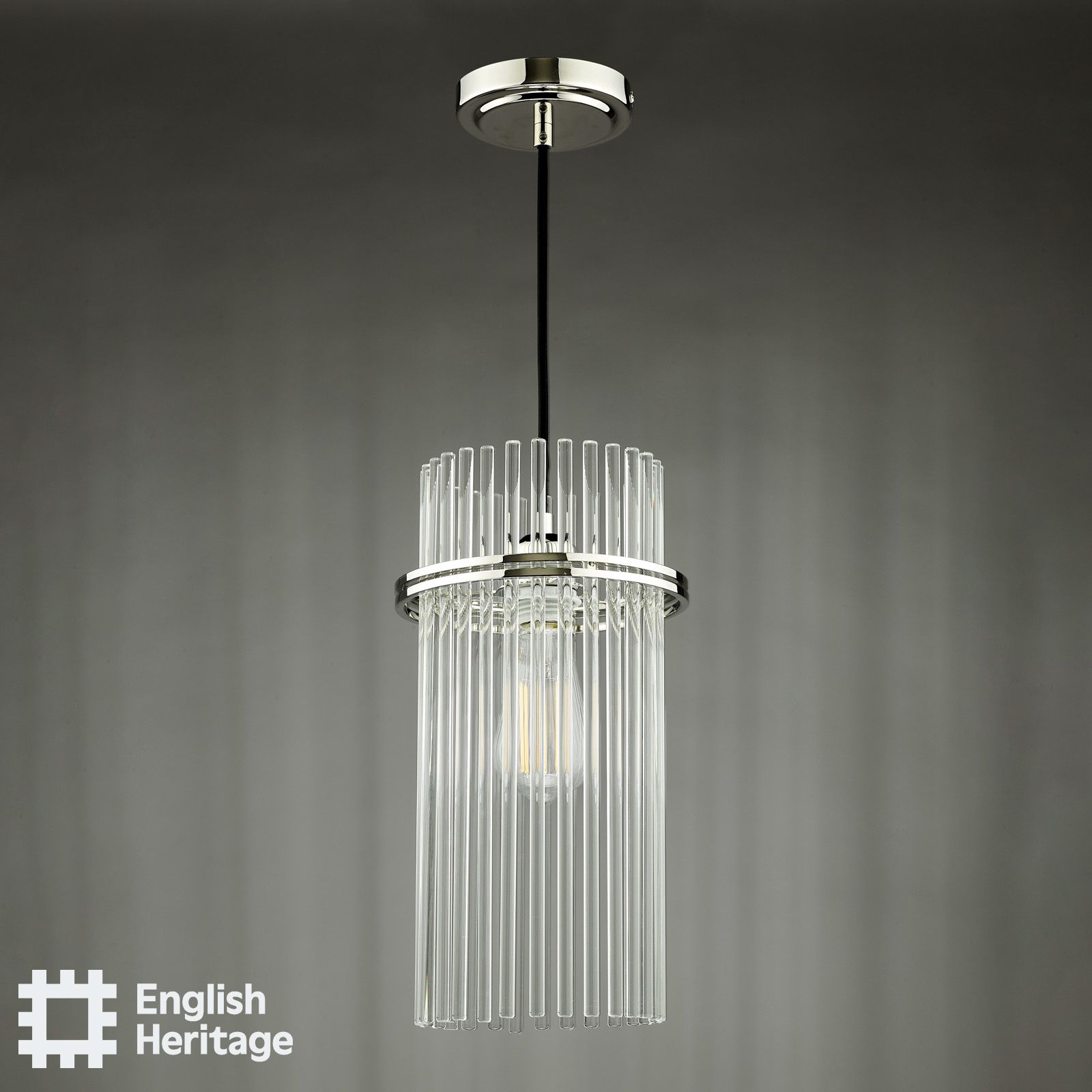 Eltham Polished Nickel Single Pendant