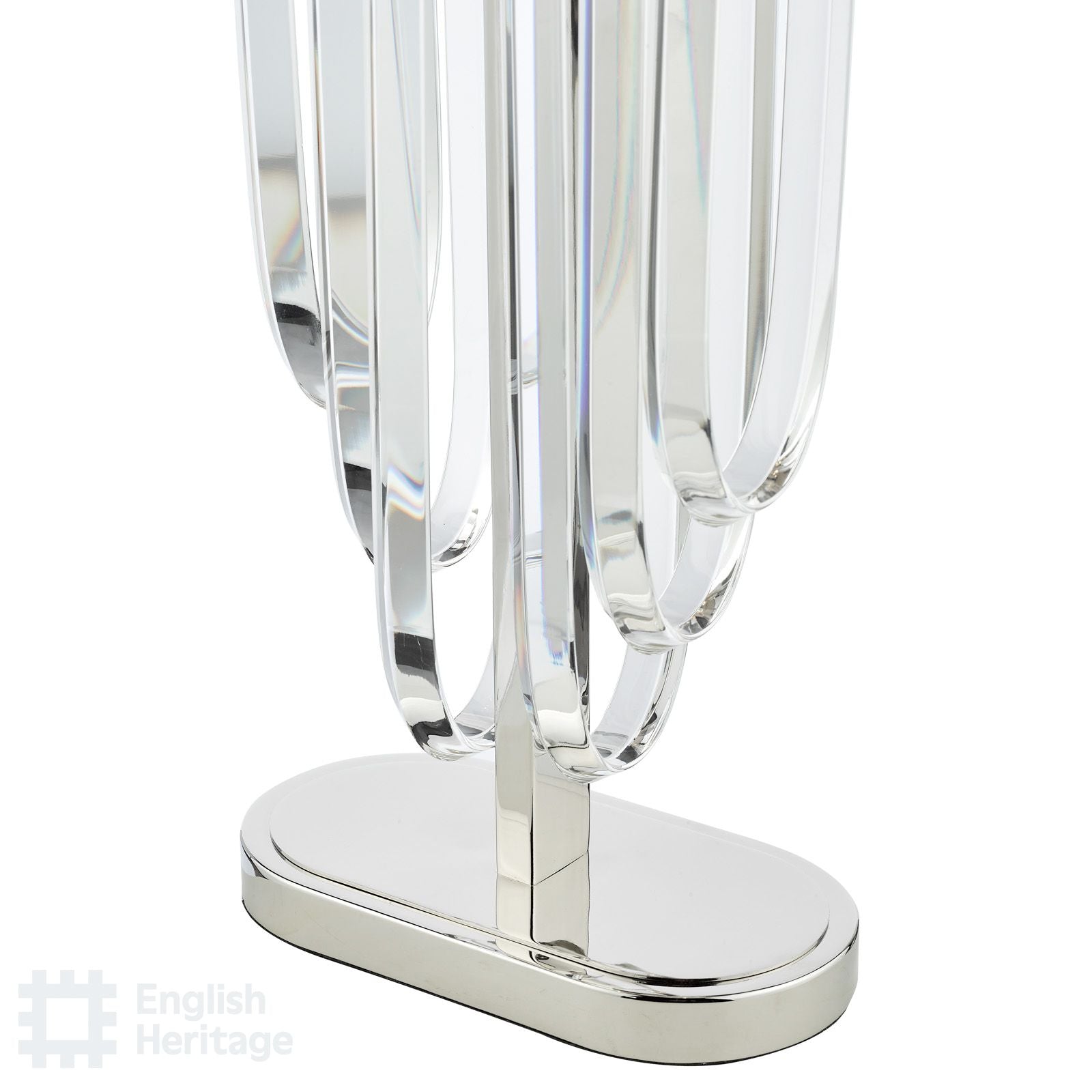 Eltham Polished Nickel Table Lamp C/W Shade