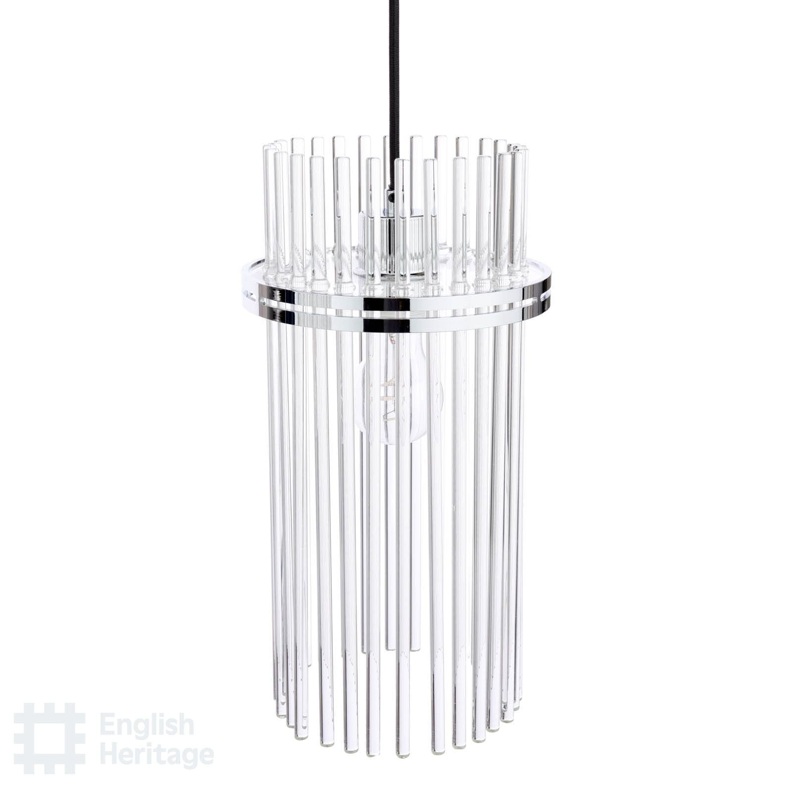 Eltham Polished Nickel 3 Light Bar Pendant