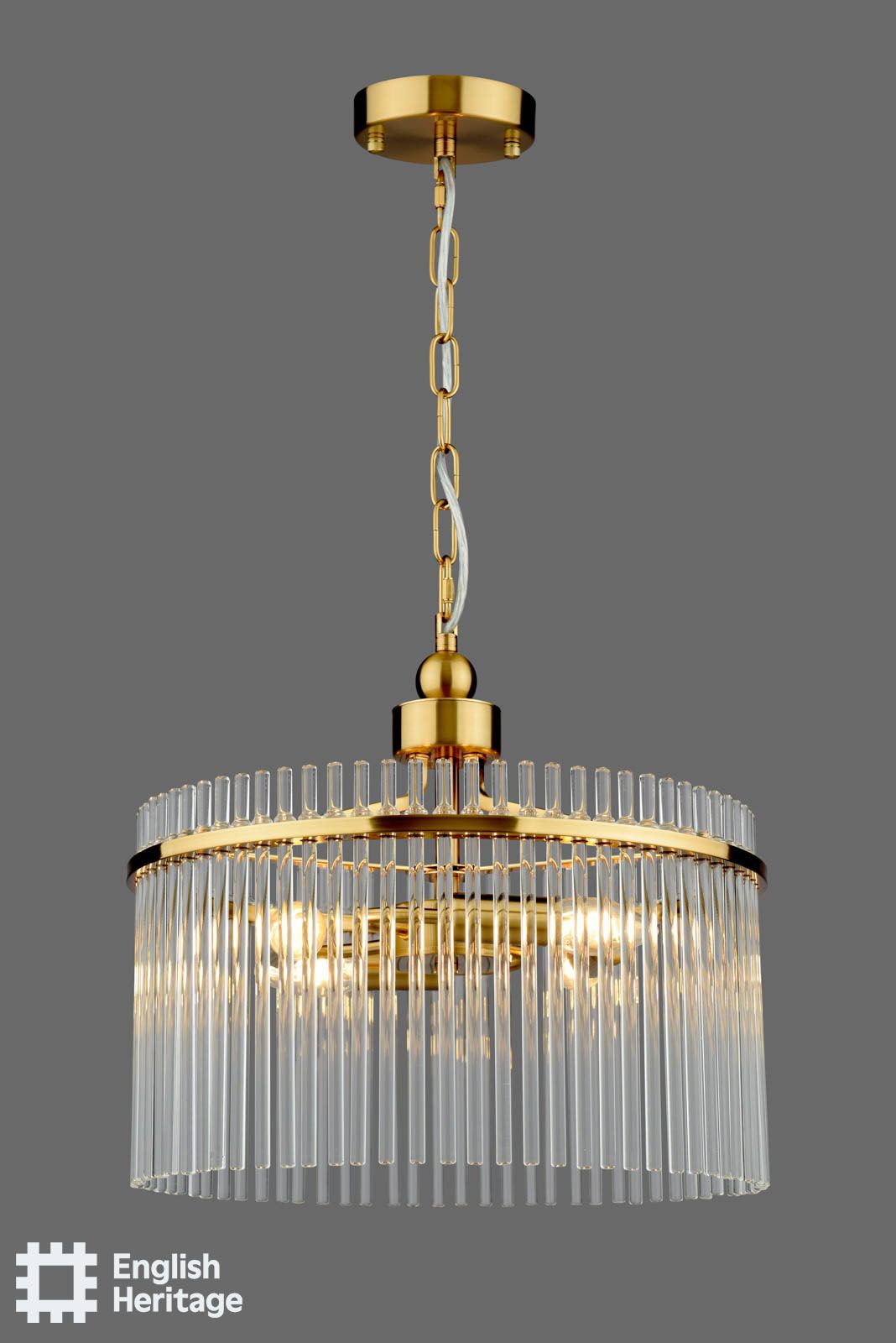 Eltham 4 Light Antique Gold Pendant