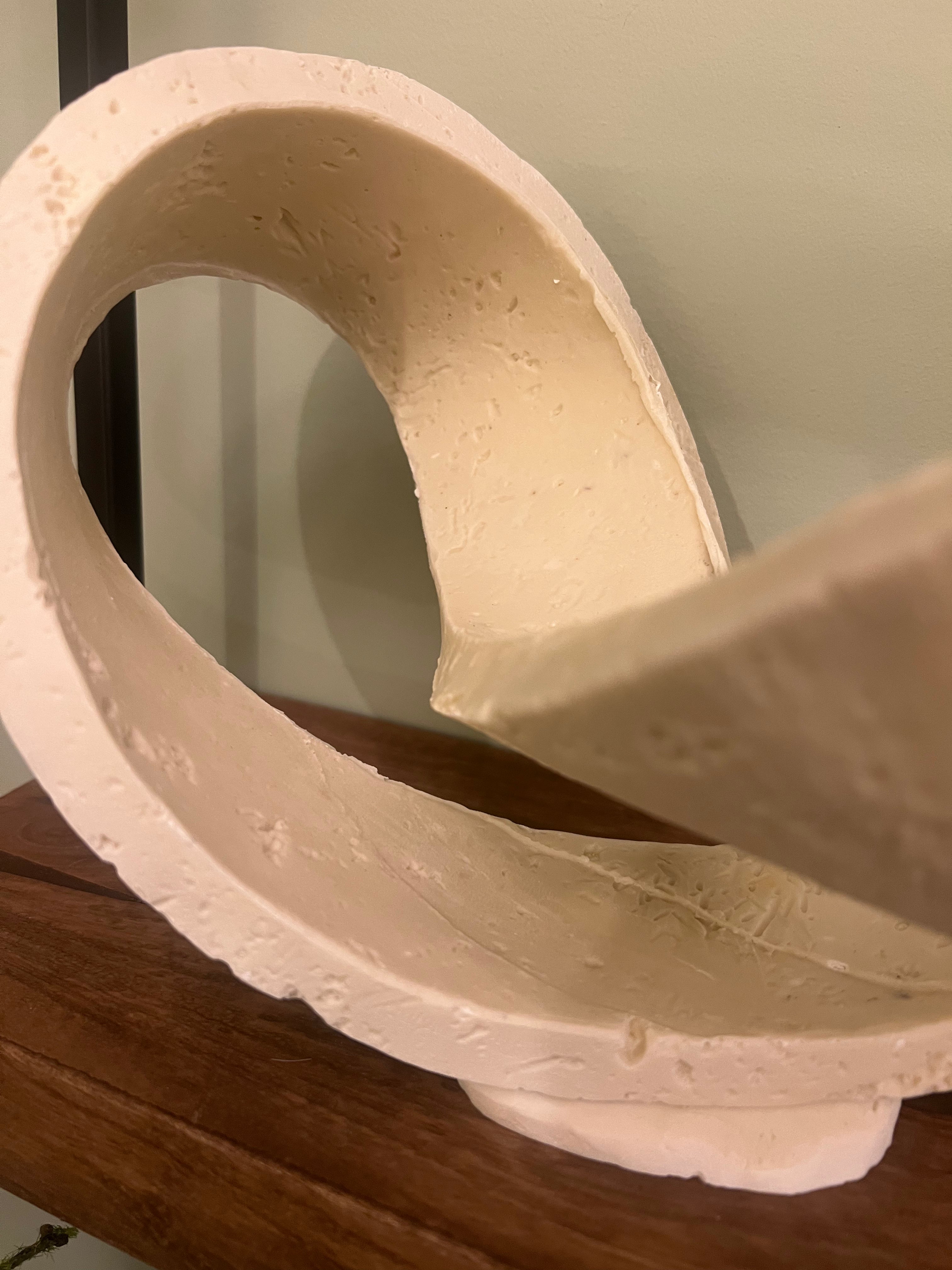 Beige Swirl Ornament