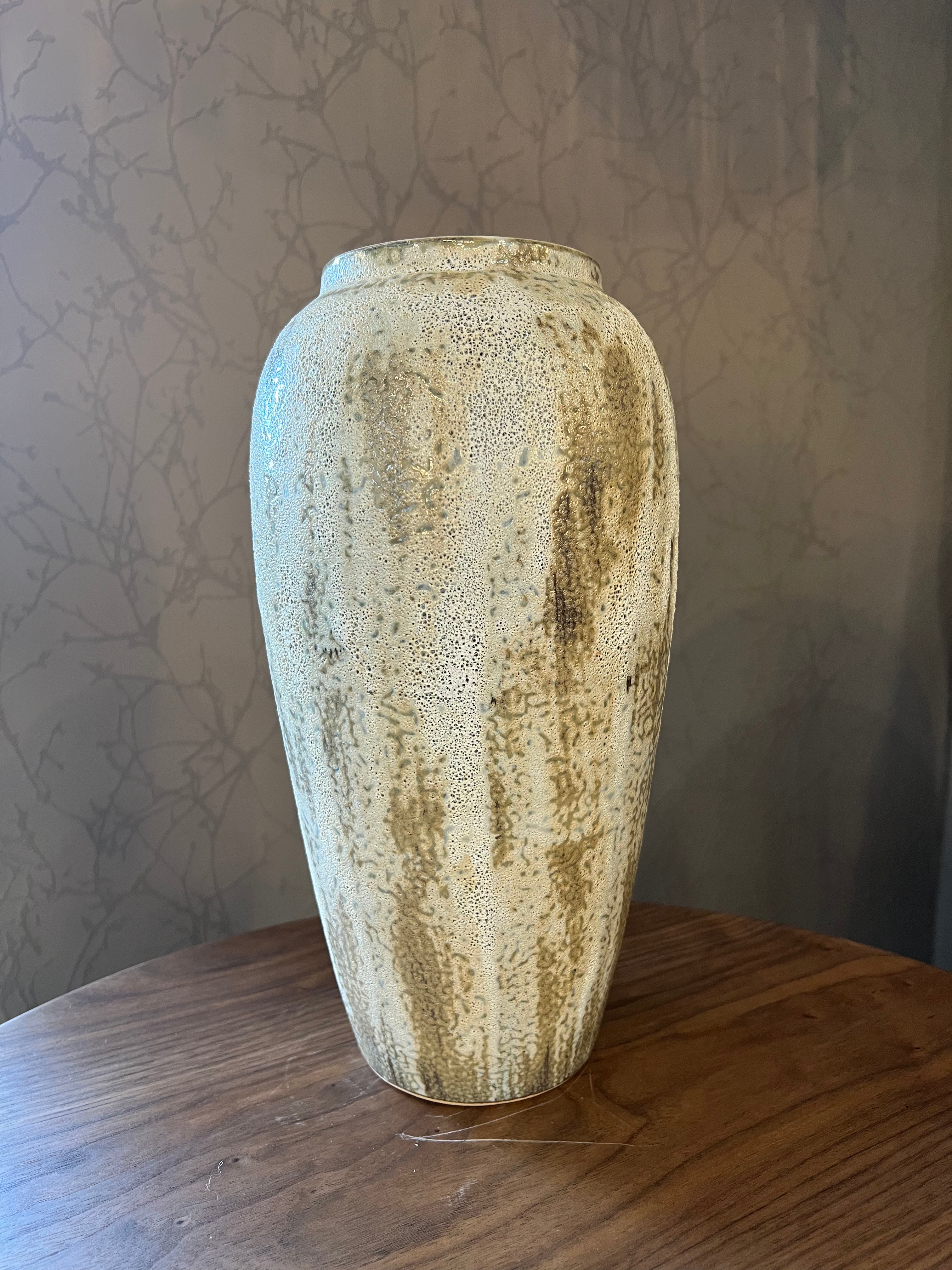 Large Rustic Textured Ceramic Vase