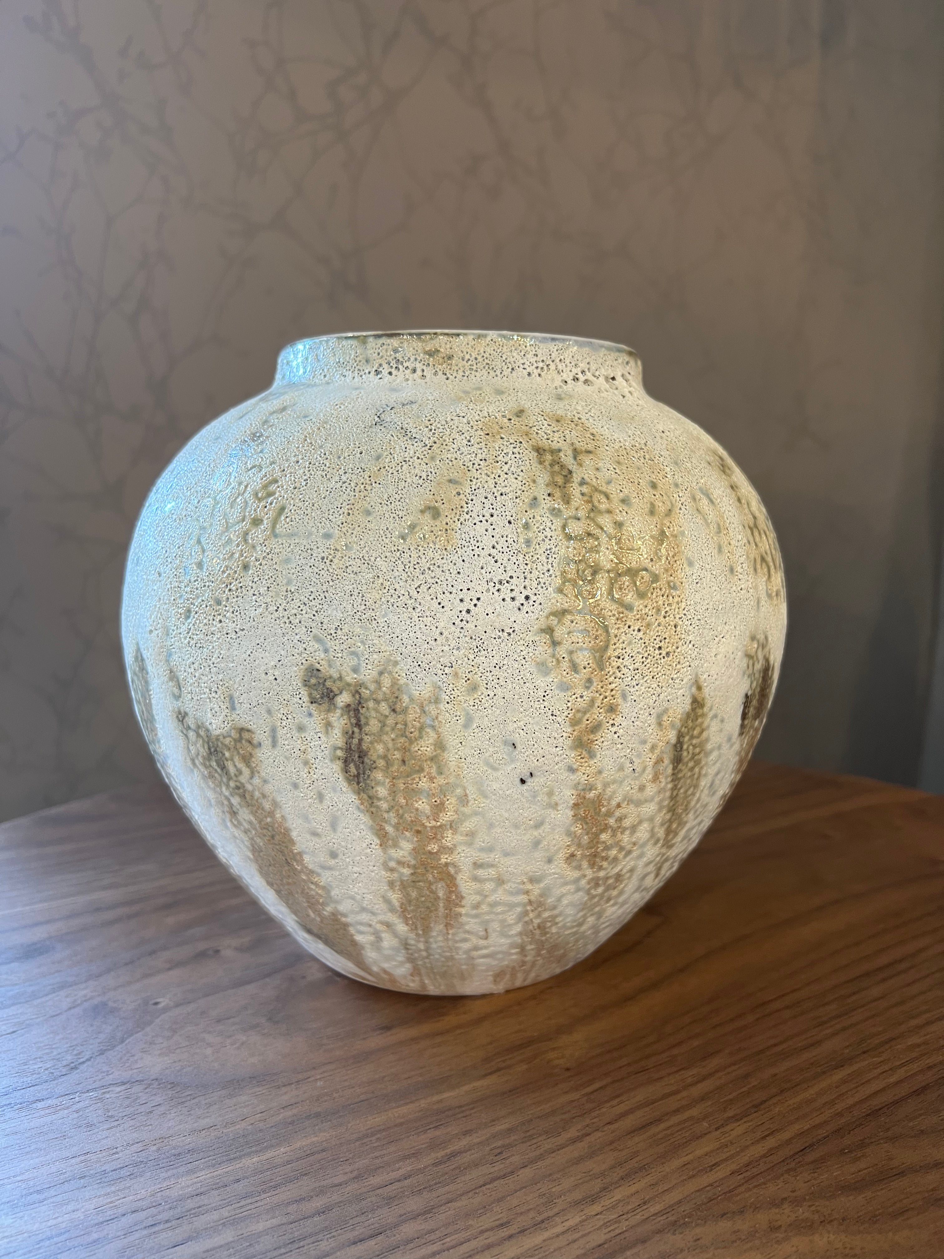 Small Rustic Textured Ceramic Vase