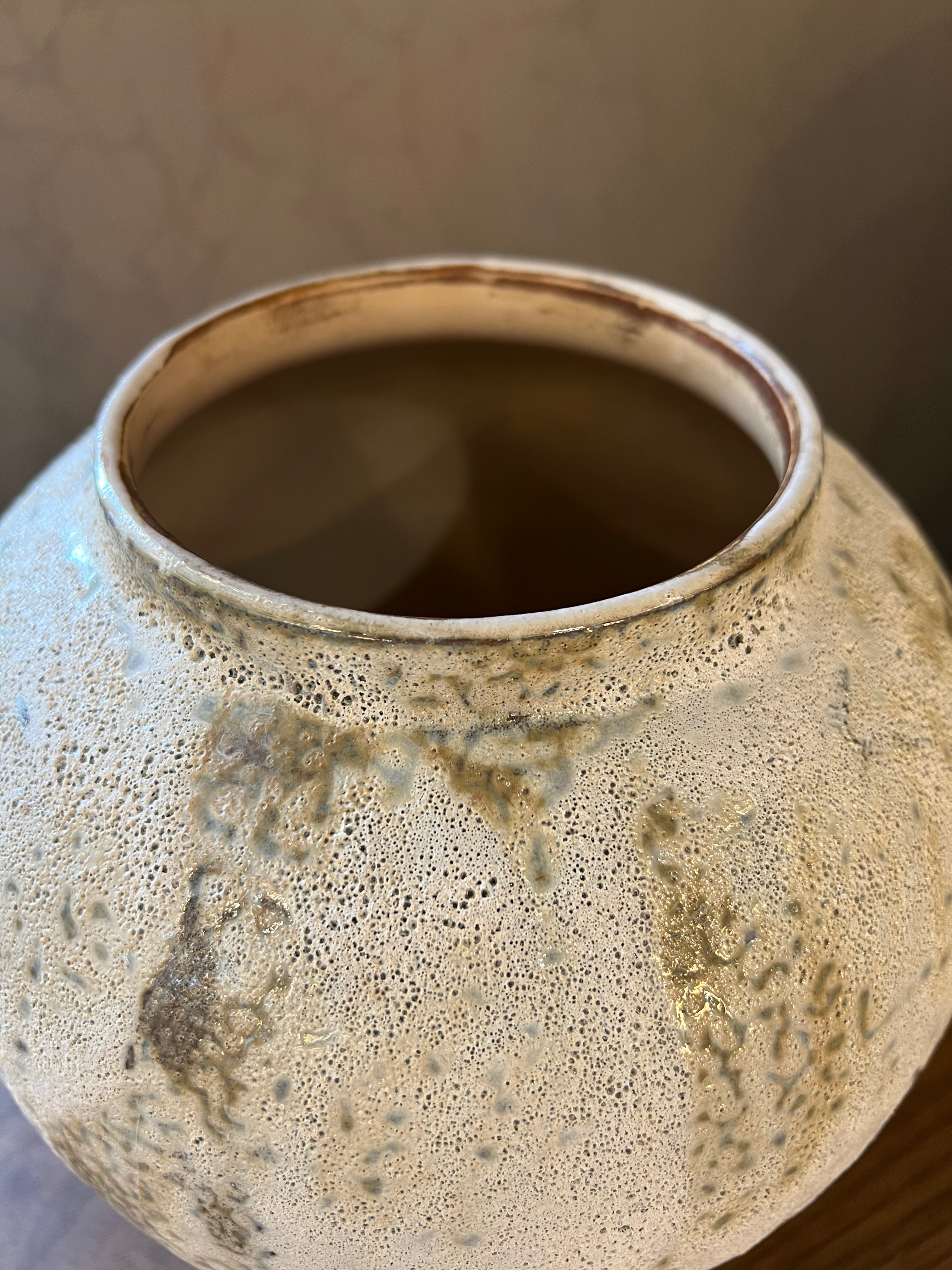 Small Rustic Textured Ceramic Vase