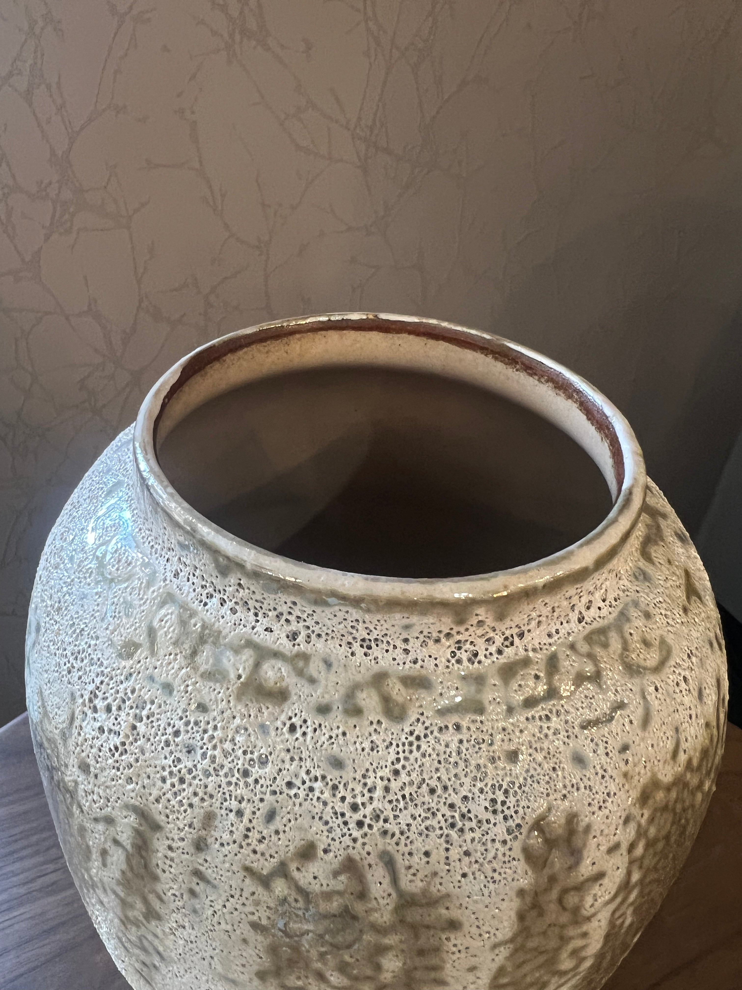 Medium Rustic Textured Ceramic Vase