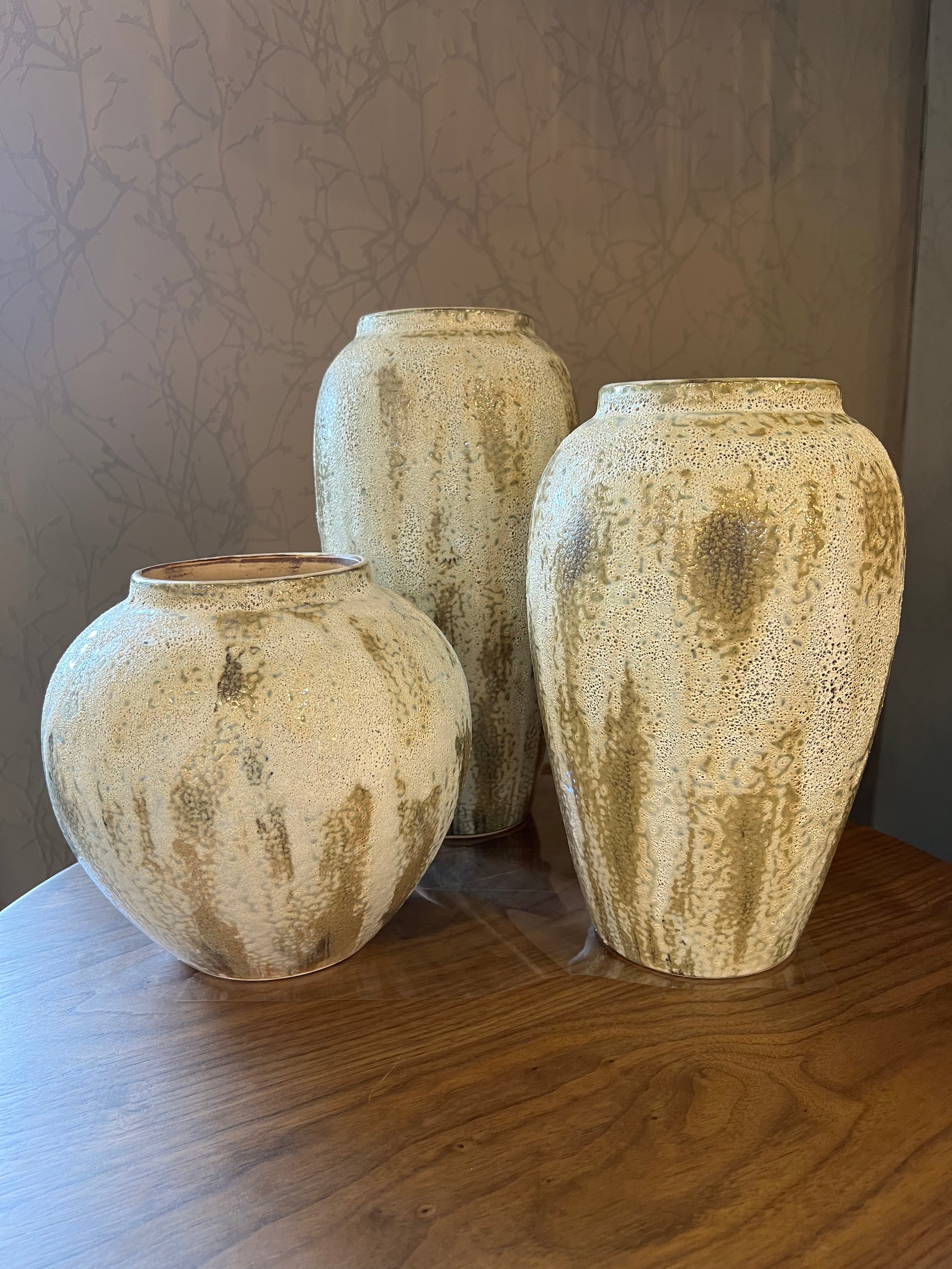 Small Rustic Textured Ceramic Vase
