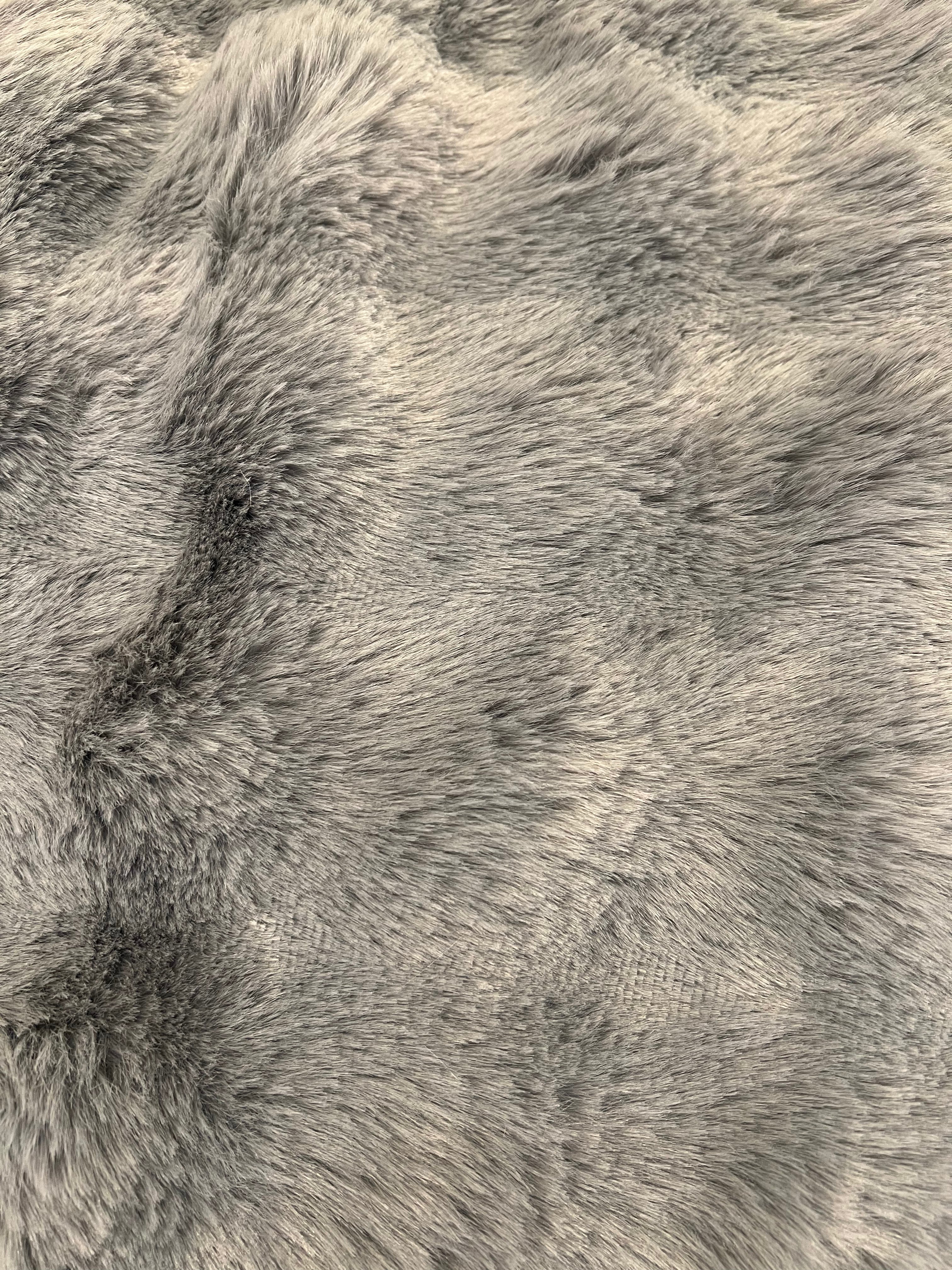 Luxurious Dark Grey Throw 2x2.3m