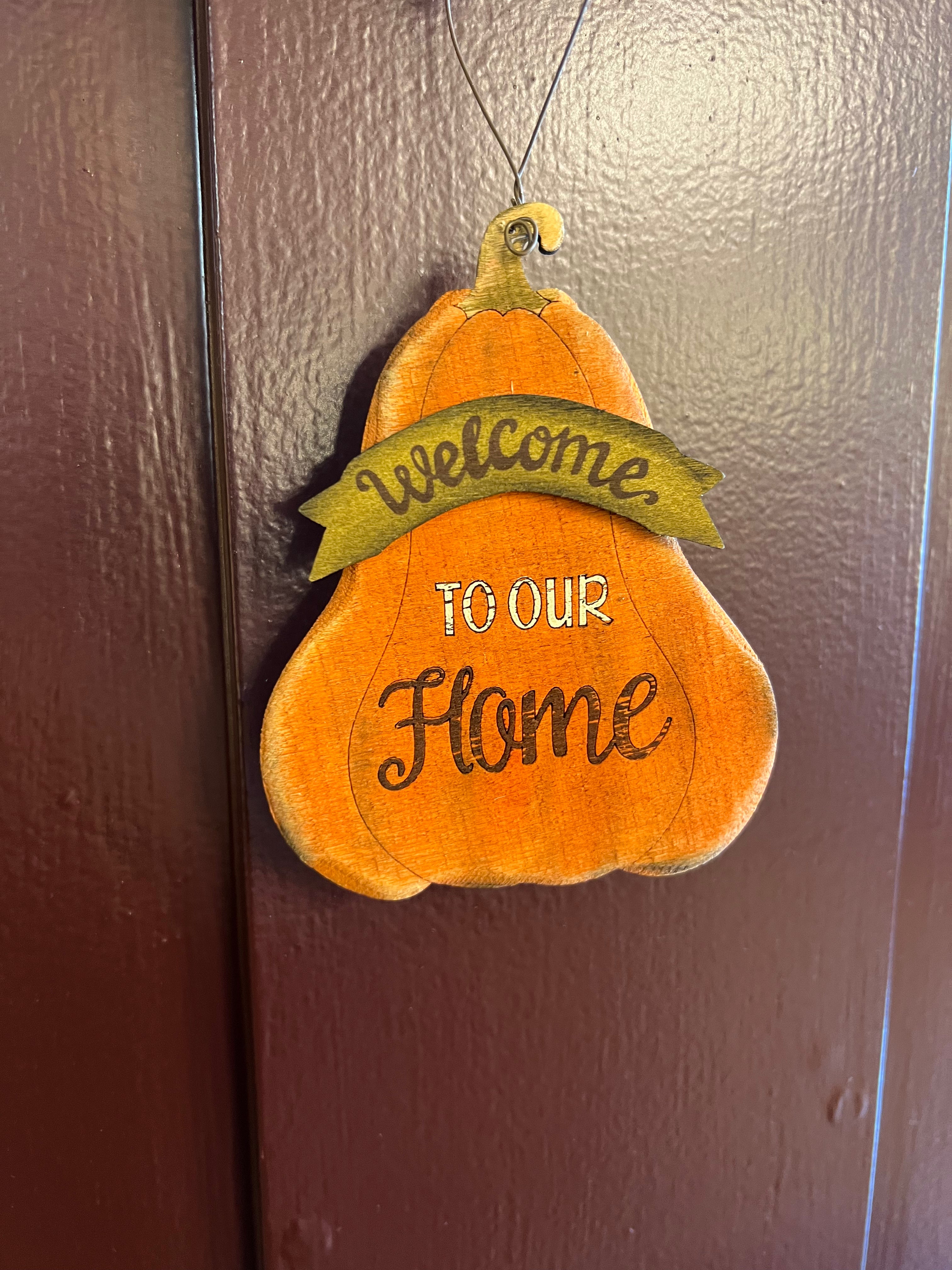 Olive Welcome to Our Home Decoration