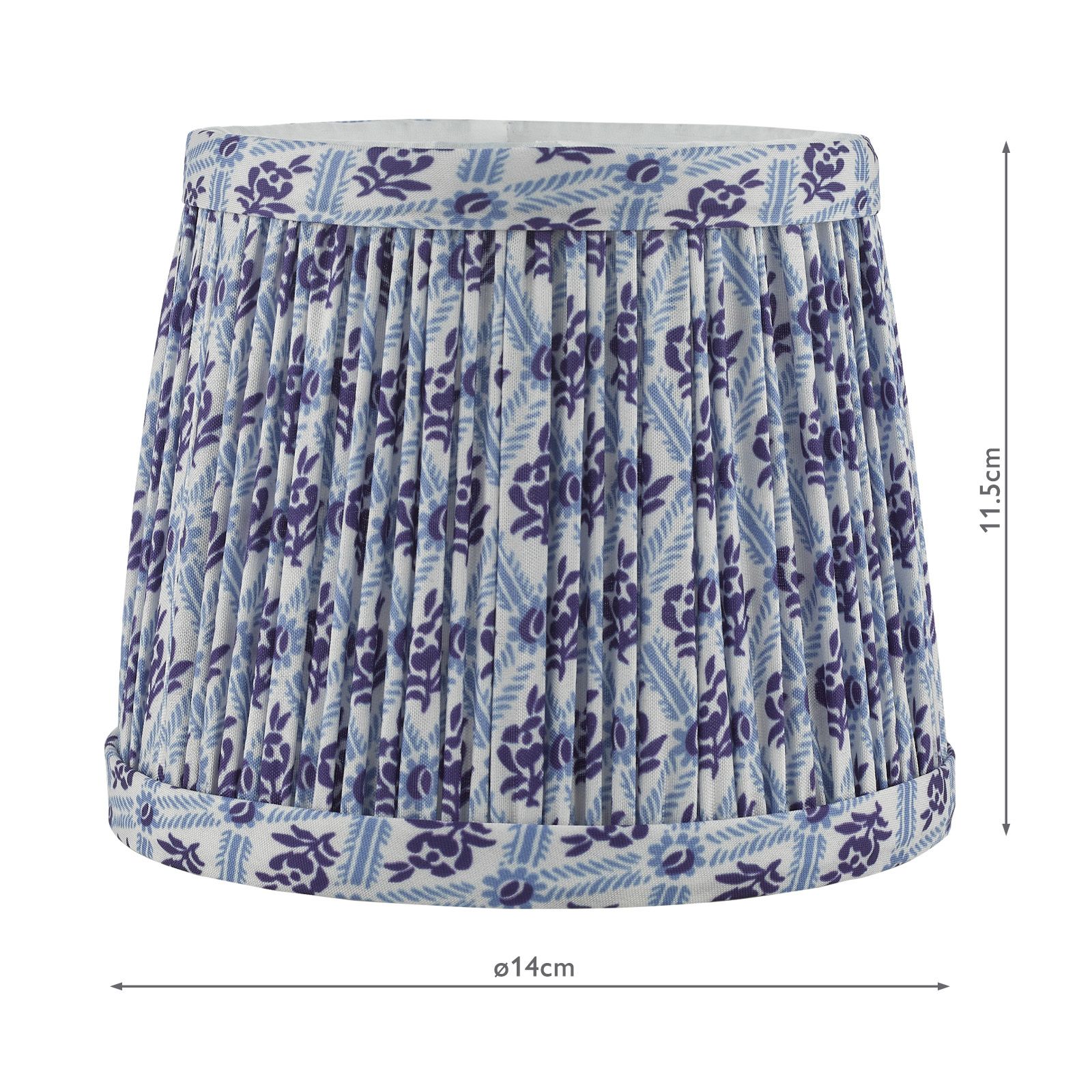 St John Blue 14cm Cotton Empire Shade