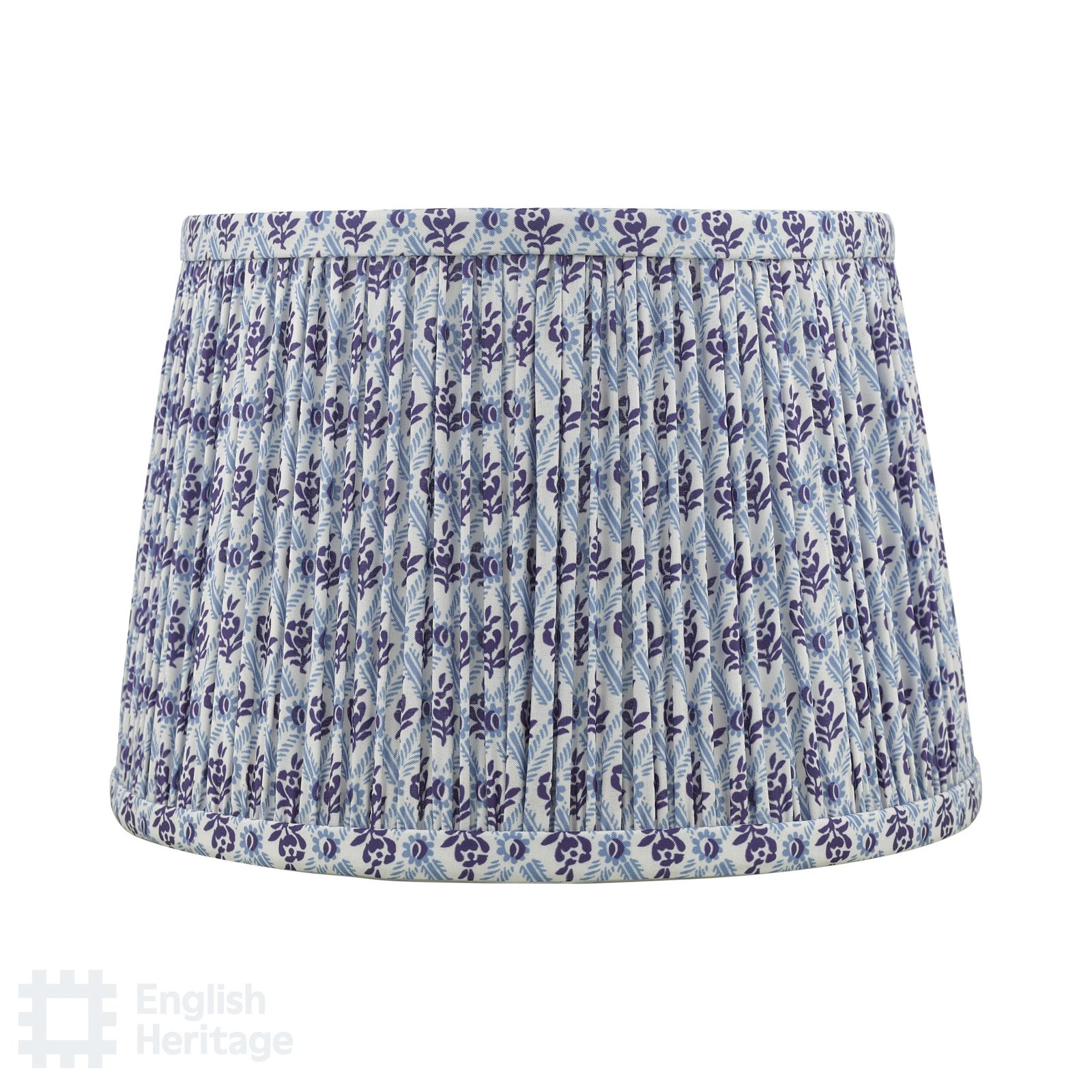 St John Blue 25cm Cotton Empire Shade