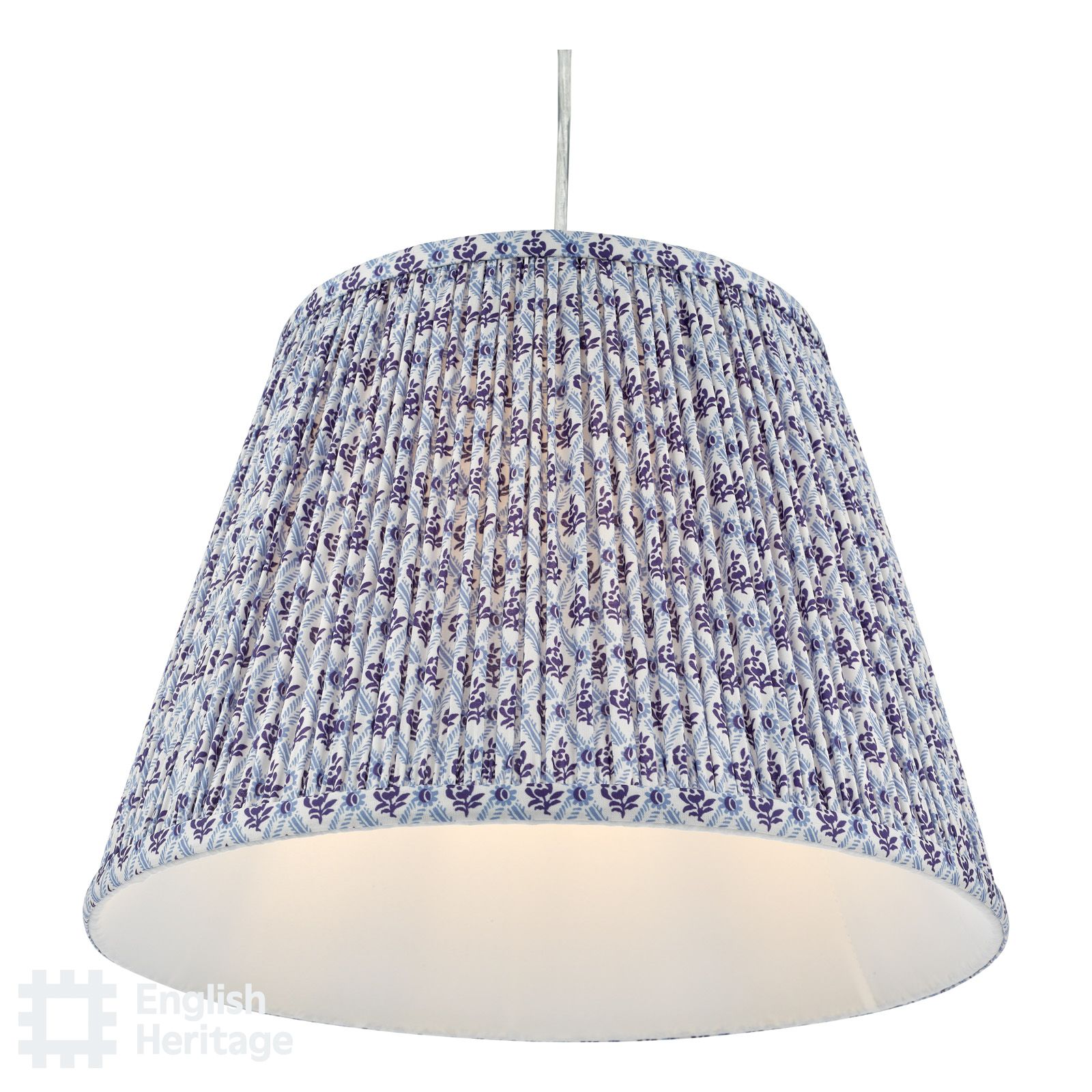 St John Blue 35cm Cotton Empire Shade