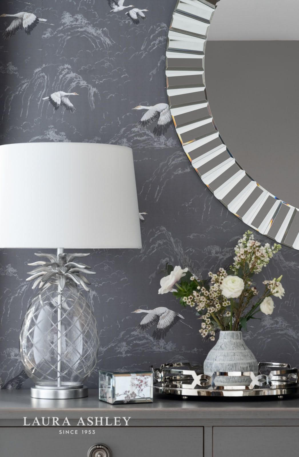 Capri Large Round Bevelled Mirror 100cm