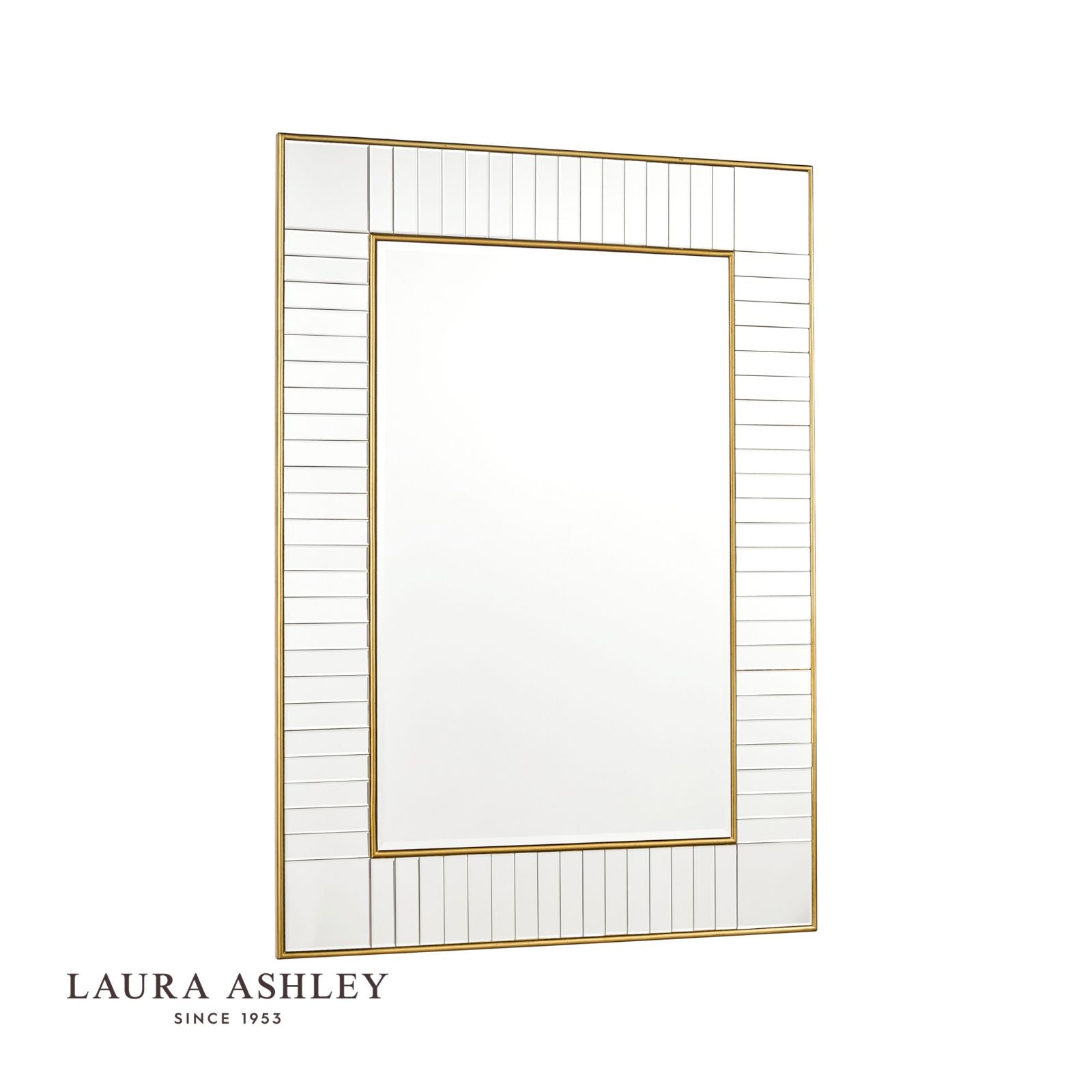 Clemence Large Rectangle Mirror in Gold Leaf