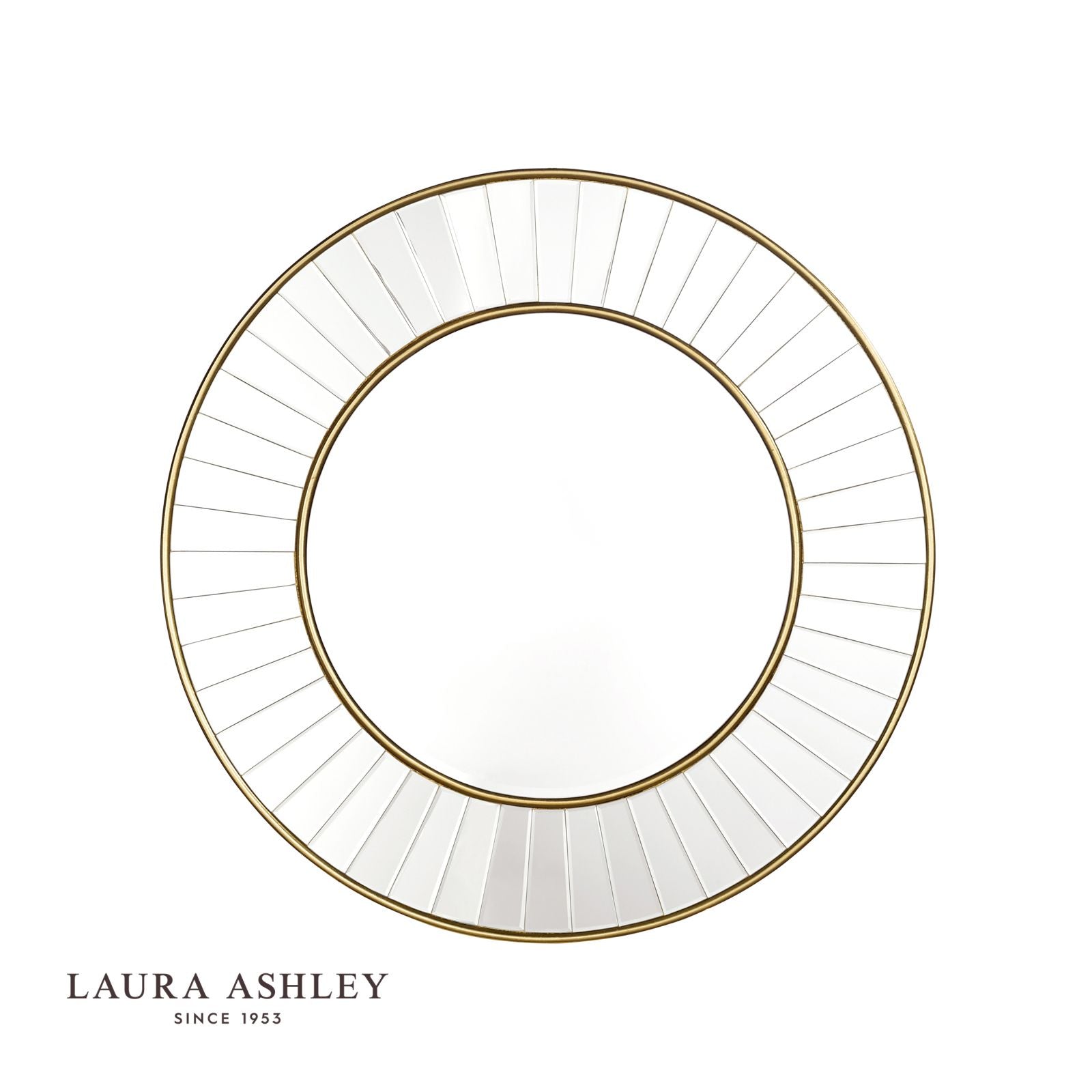 Clemence Medium Round Mirror in Gold Leaf 80cm