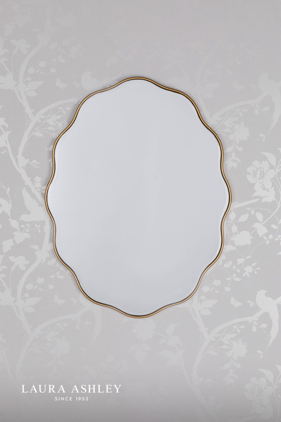 Laura Ashley Medora Mirror Matt Gold 71 x 55cm