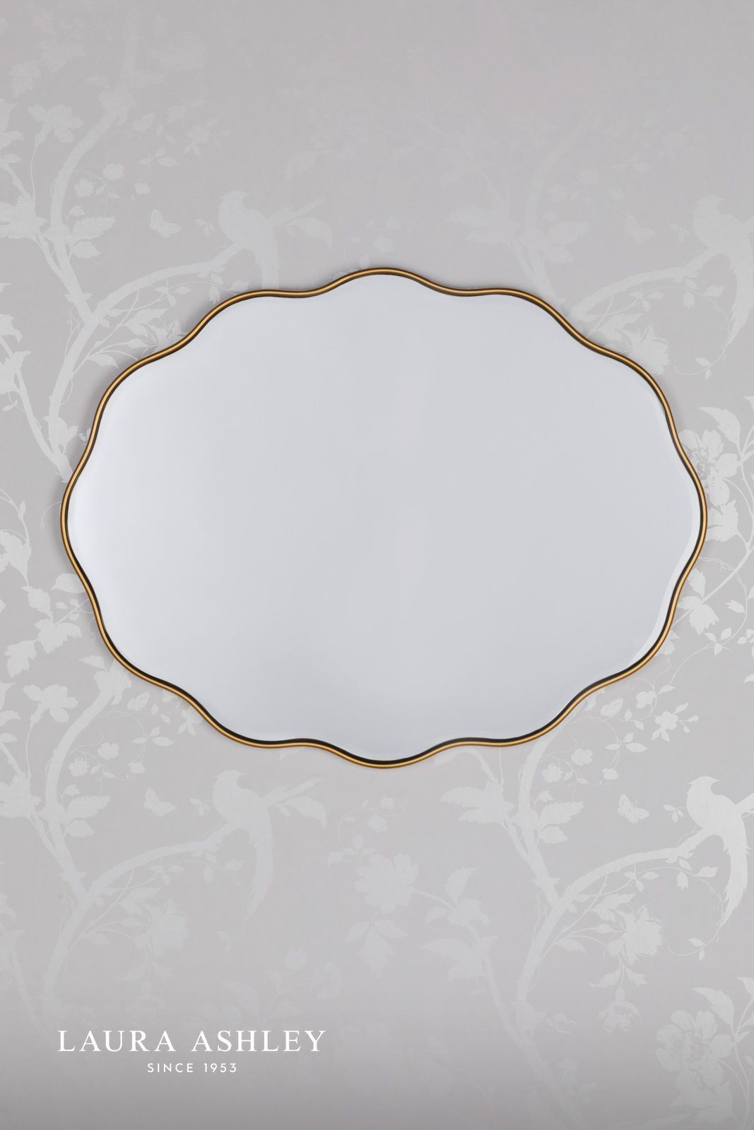 Laura Ashley Medora Mirror Matt Gold 71 x 55cm