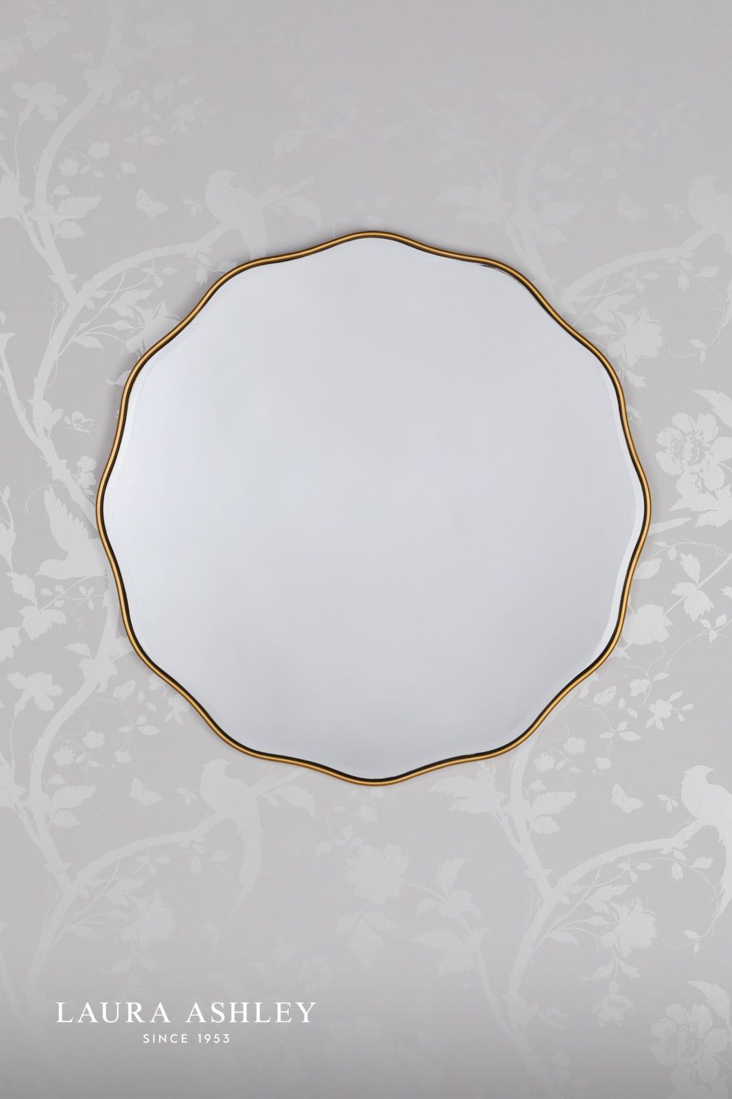 Laura Ashley Medora Mirror Matt Gold 60cm