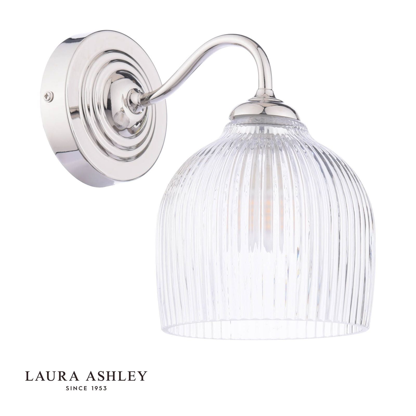 Charissa Polished Chrome Wall Light IP44
