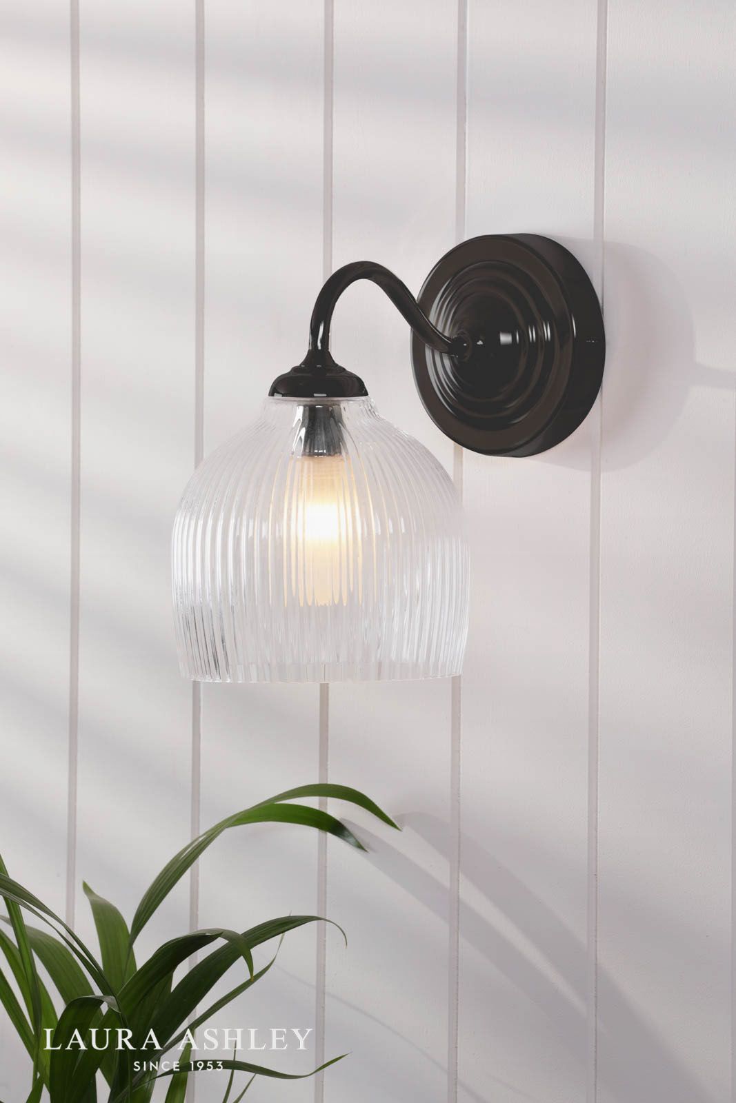 Charissa Matt Black Wall Light IP44