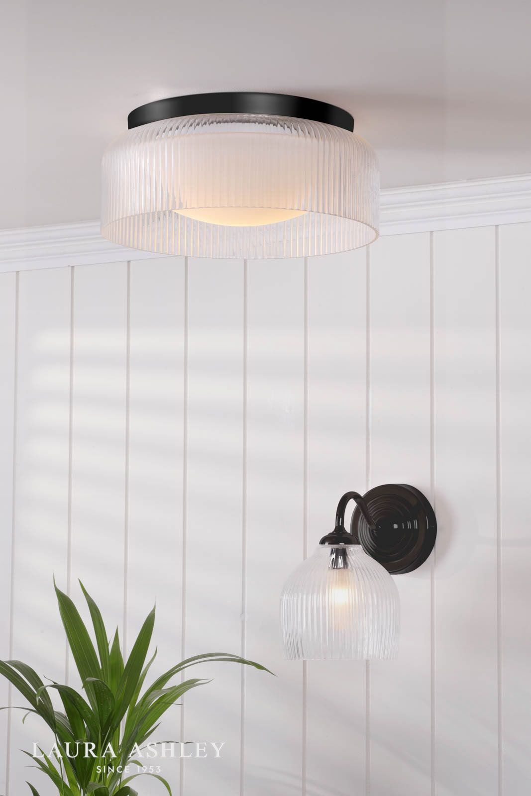 Charissa Matt Black Wall Light IP44