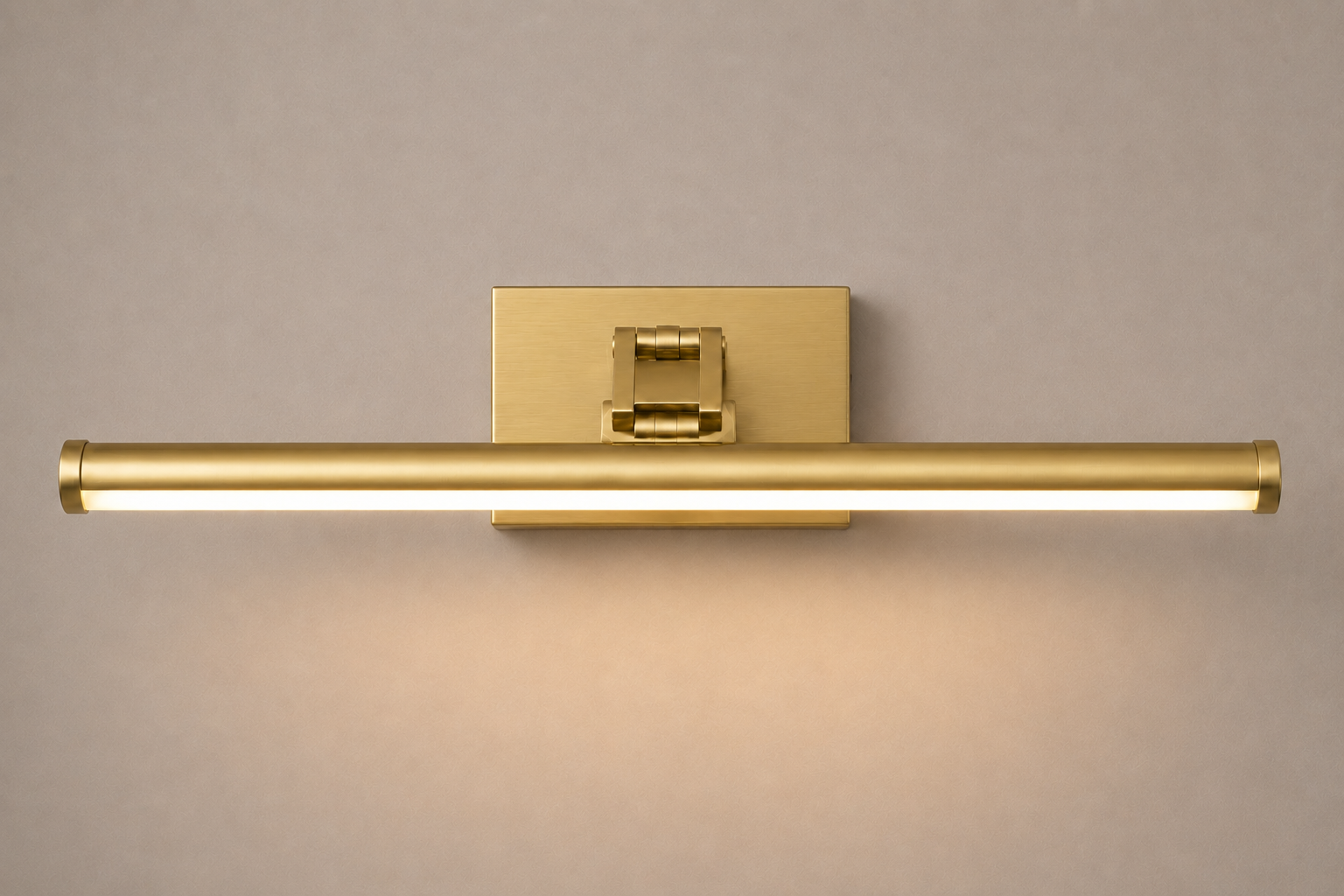 Large Battery Operated LED Picture Light in Gold