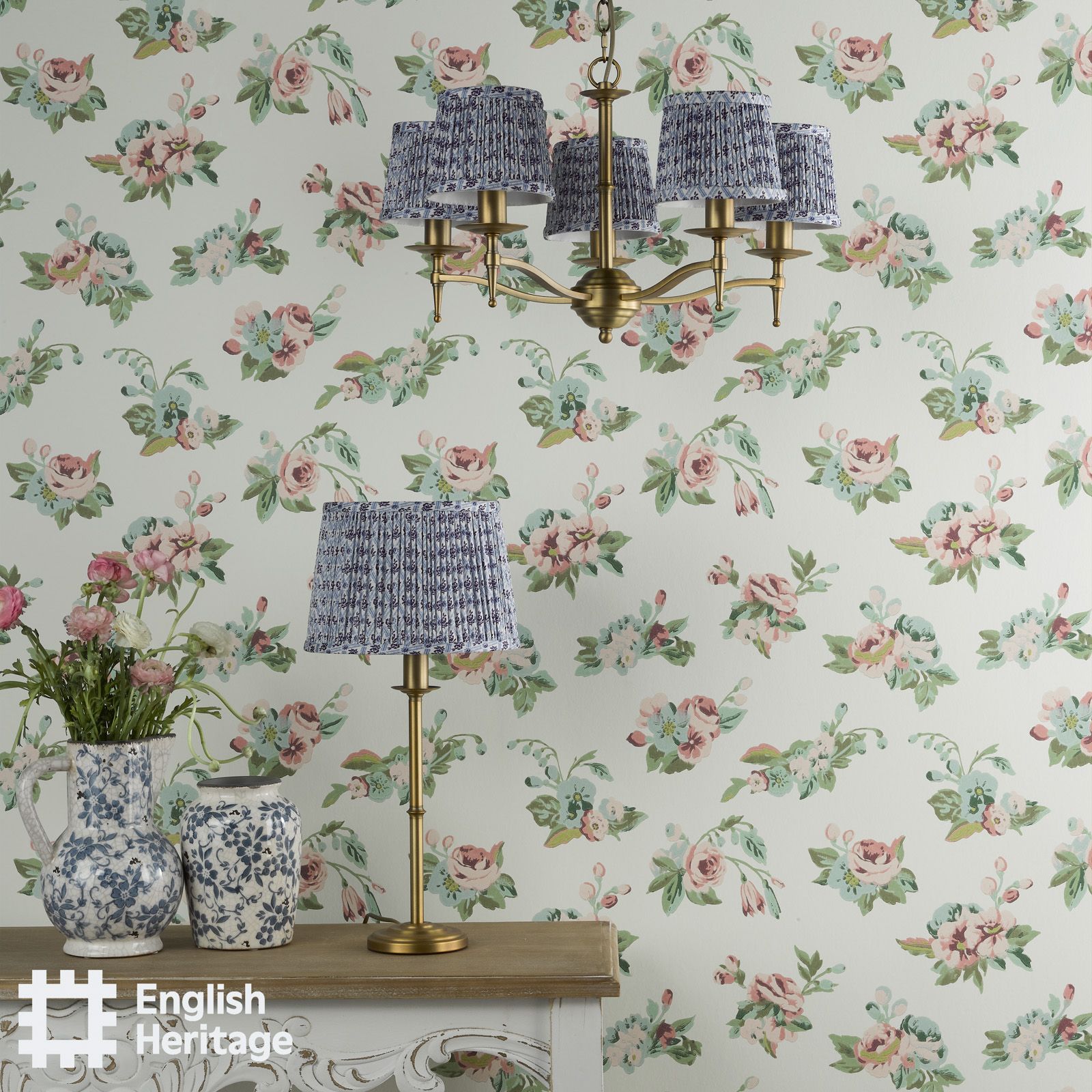 Marble Hill Aged Brass 5 Light Pendant