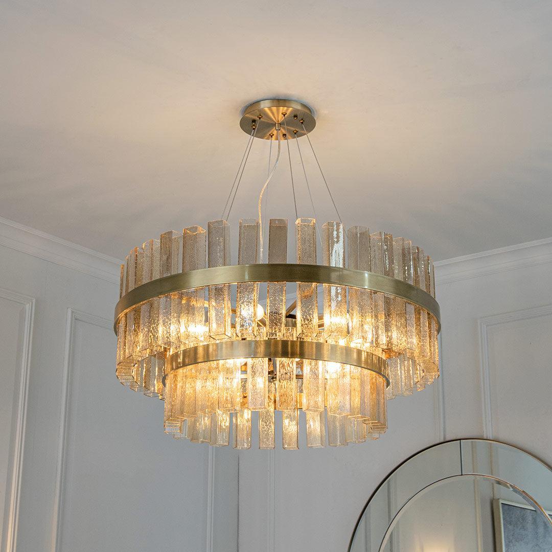 Matilda Antique Brass Chandelier