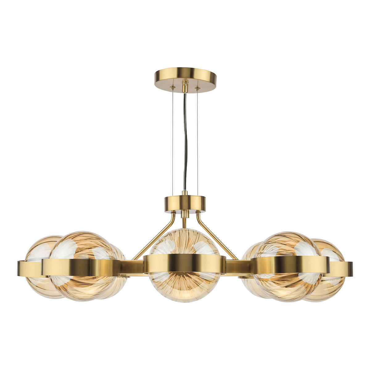 Ophira Antique Gold 8 Light Ceiling Pendant