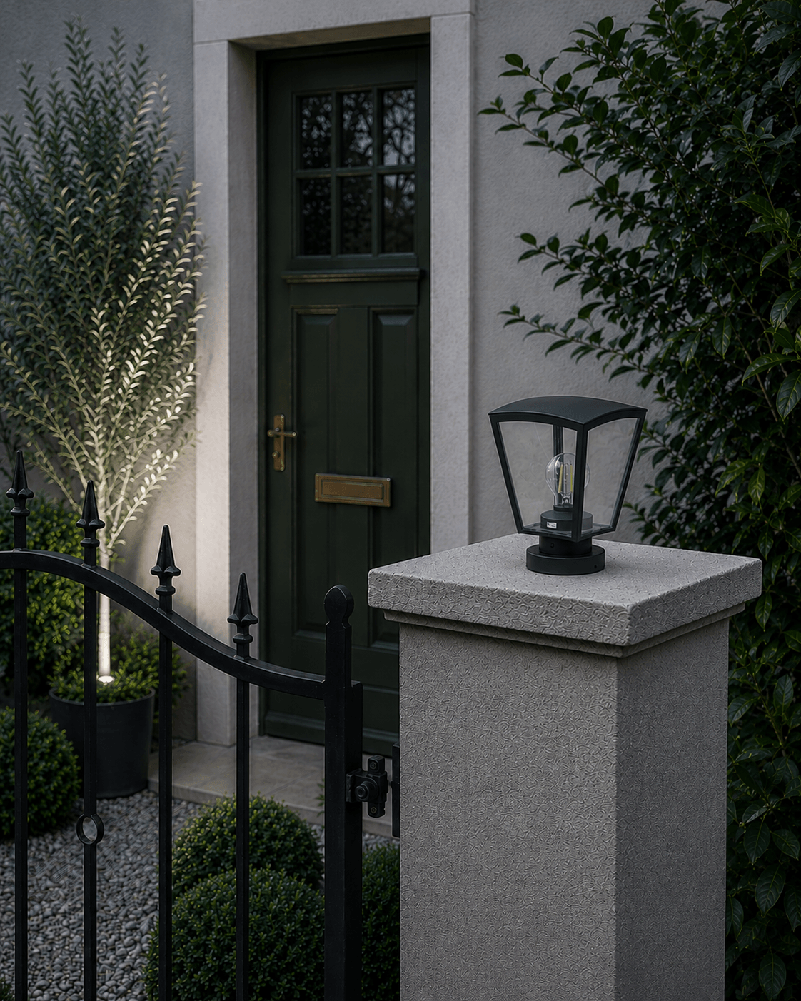 Sawyer Anthracite Pillar Top