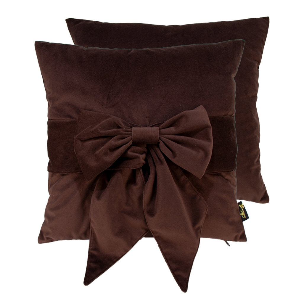 Paul Moneypenny Tiedup Choc Bown Cushion
