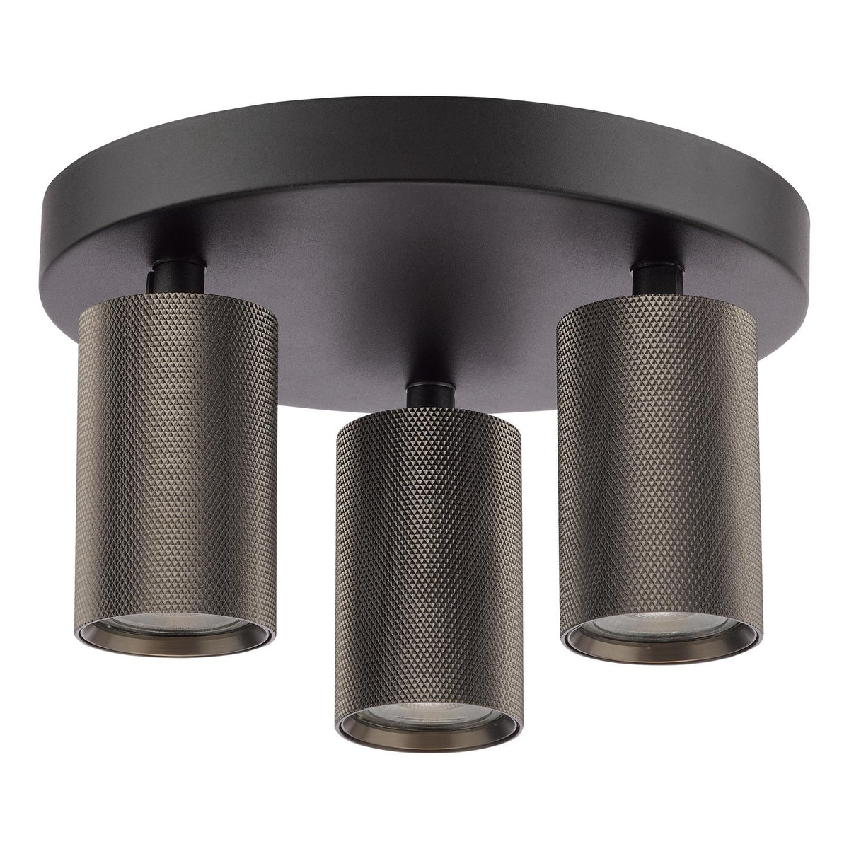 Yamis 3 Light Plate Spotlight Satin Bronze and Matt Black