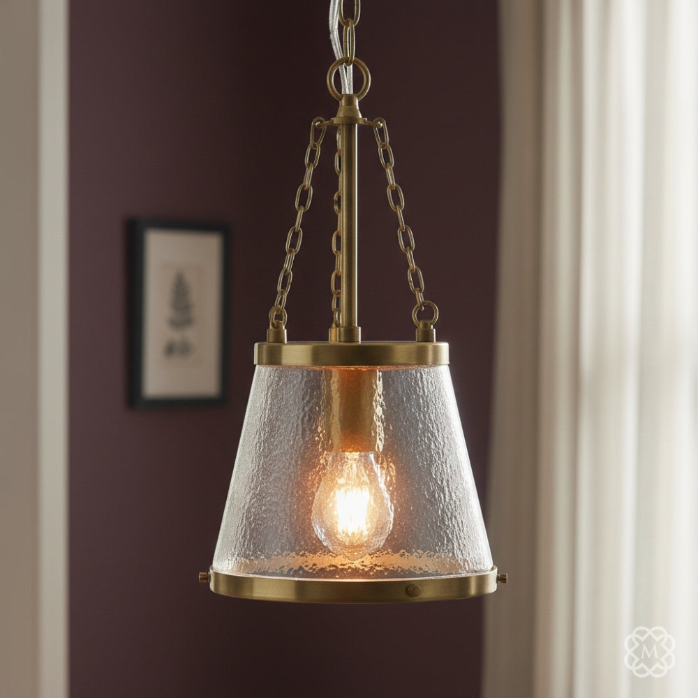 Kimi Tapered Brass Pendant