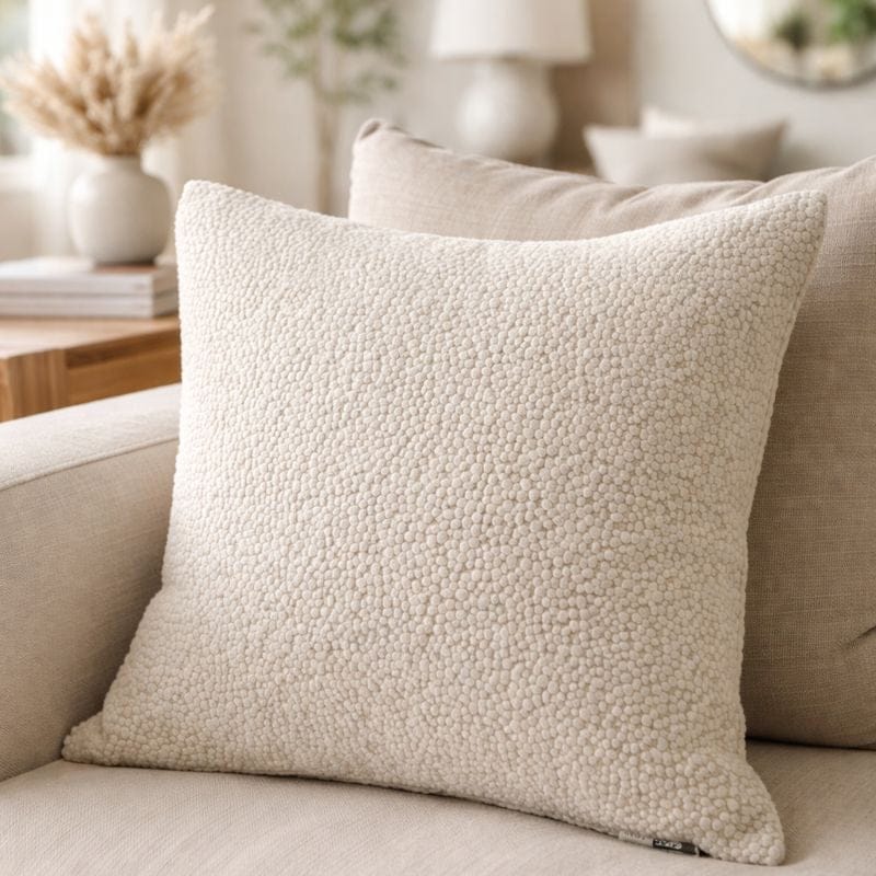 Malini Small Bingham Cream Cushion