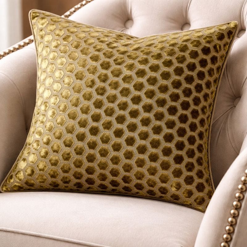 Malini Jorvik Olive Cushion