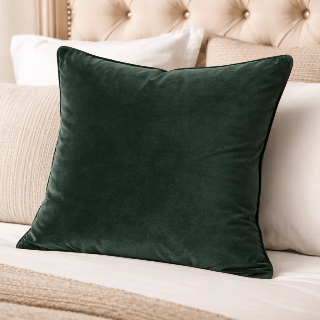 Malini Large Luxe Pinegreen Cushion