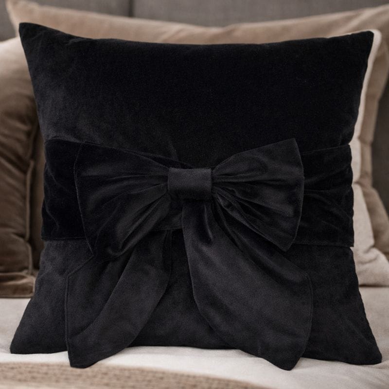 Paul Moneypenny Tiedup Black Cushion