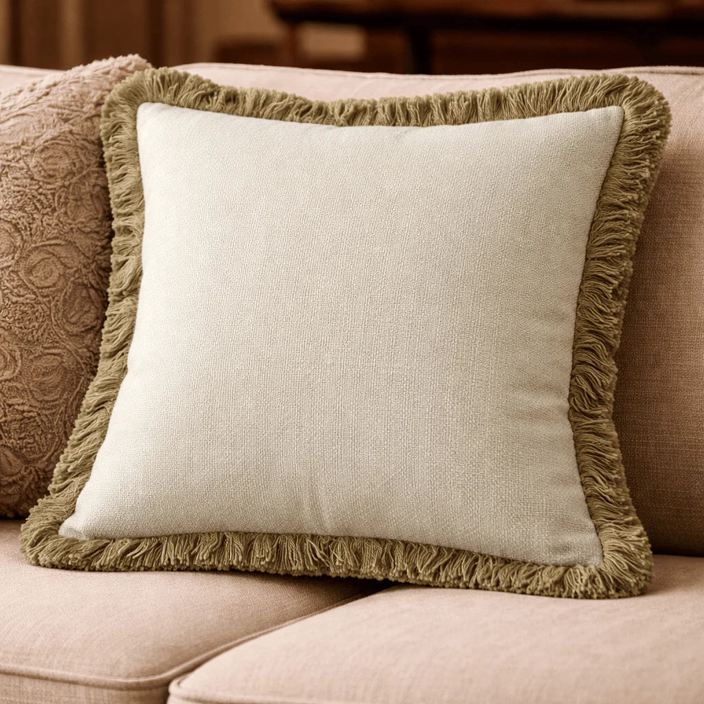 Malini Hugo Large Natural Cushion