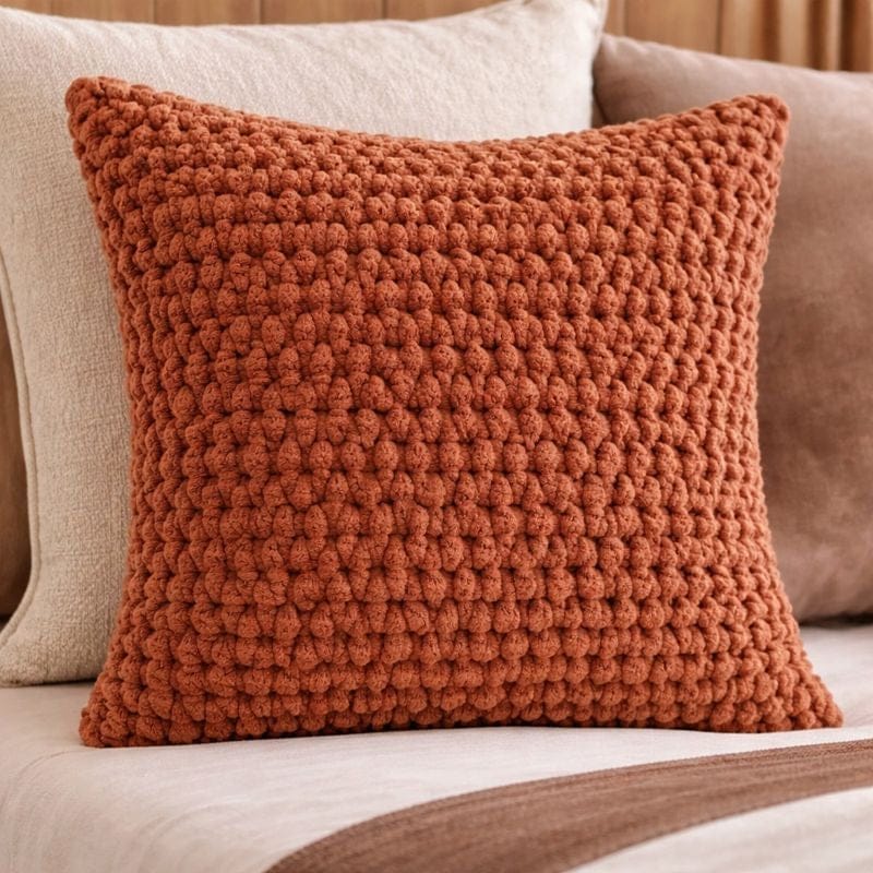 Malini Large Tuffra Rust Cushion