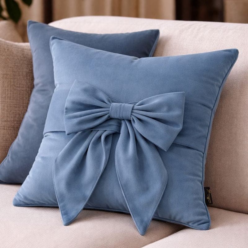 Paul Moneypenny Tiedup Blue Cushion