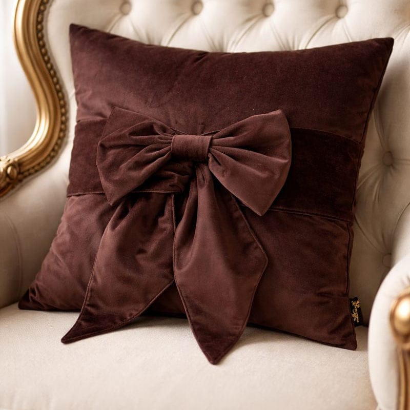 Paul Moneypenny Tiedup Choc Bown Cushion