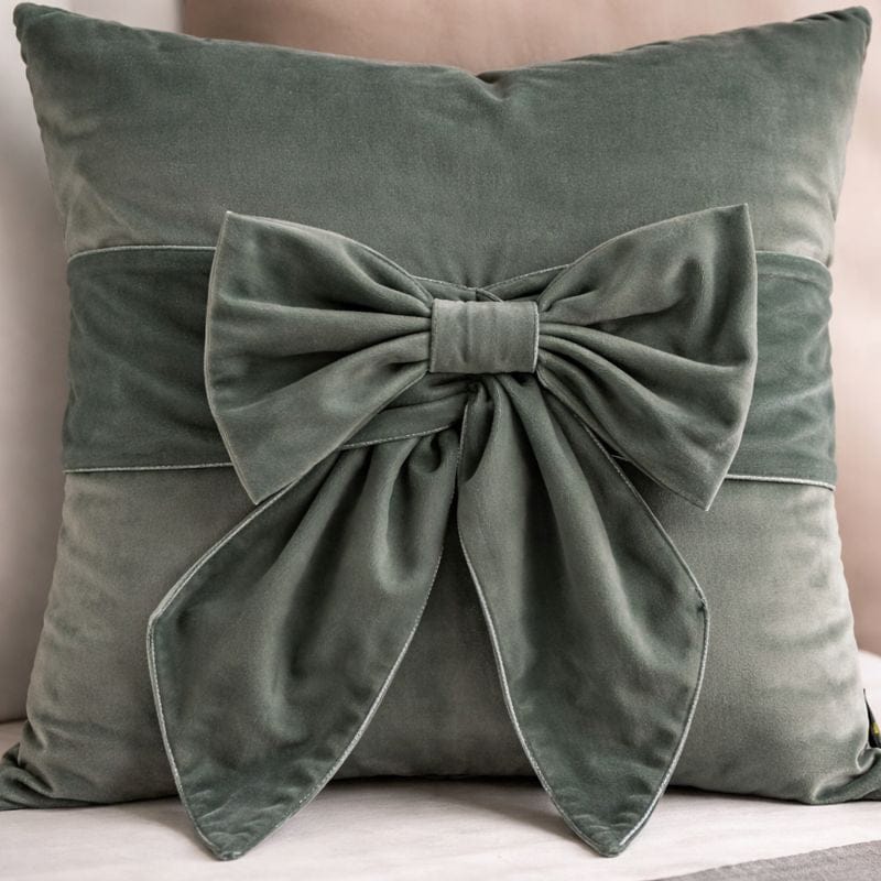 Paul Moneypenny Tiedup Sage Cushion