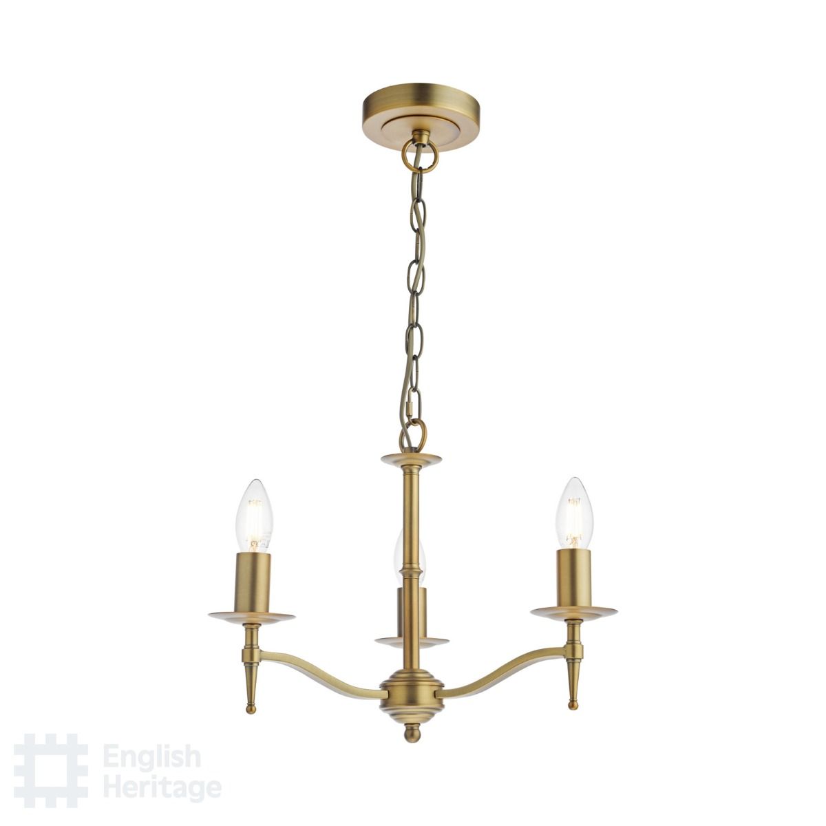 Marble Hill Aged Brass 3 Light Pendant