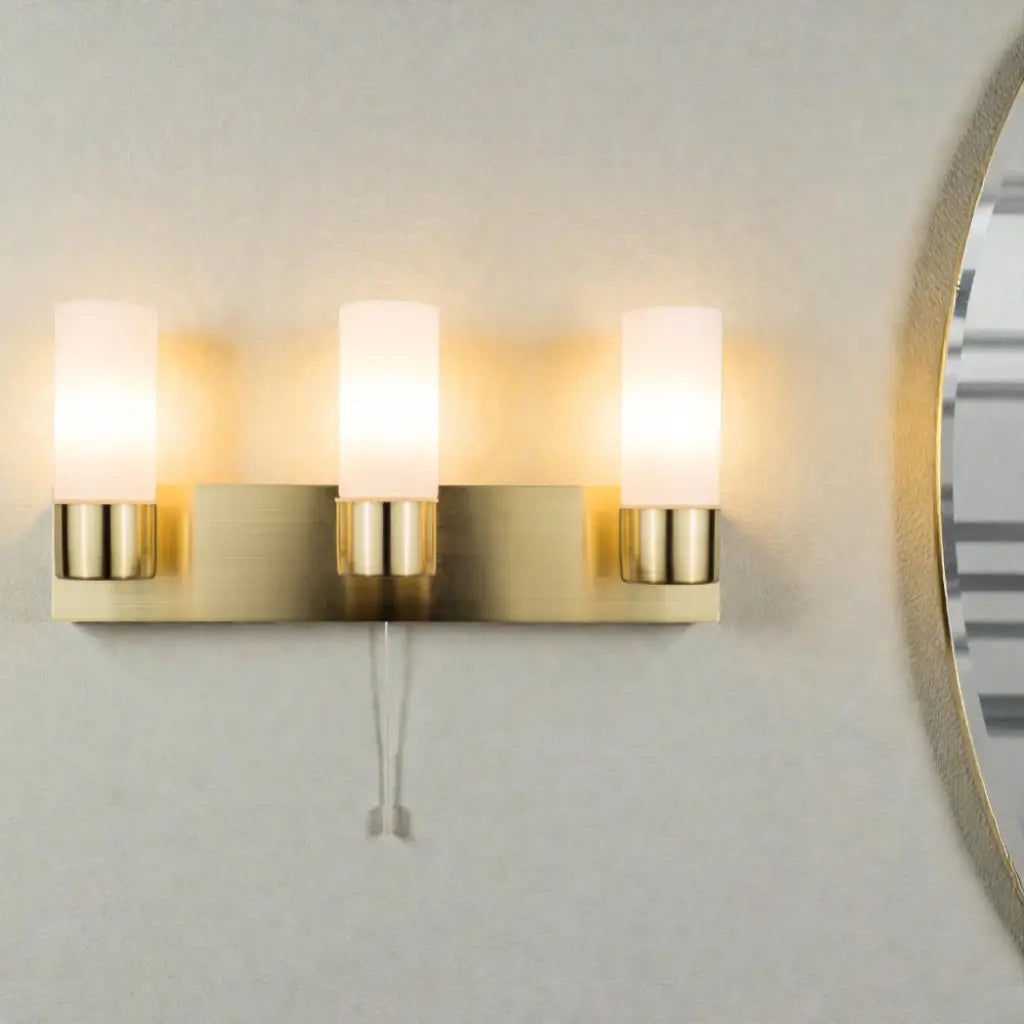 Talia 3 Light Wall in Satin Brass