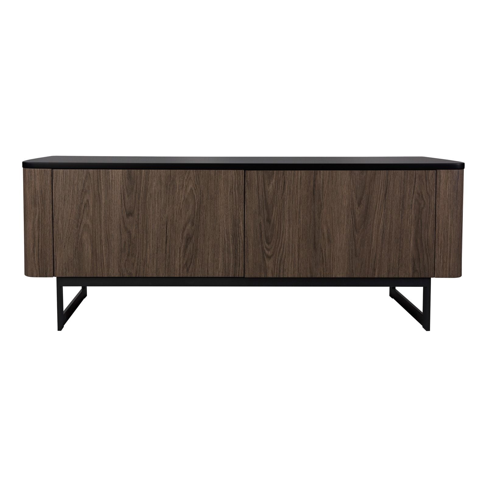 Myron Mocha Veneer and Matt Black Cabinet