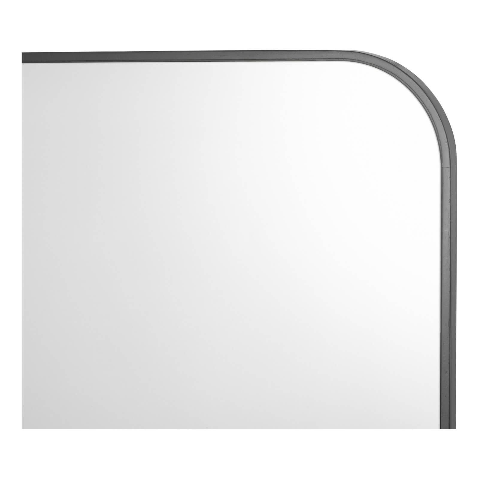 Firuz Square Mirror Thin Matt Black Frame 60 X 60cm