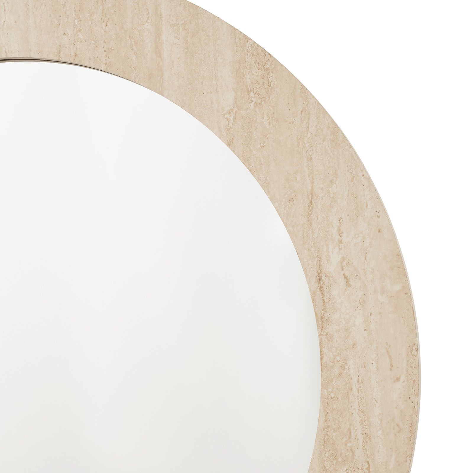 Ioana Travertime Effect Mirror 80cm