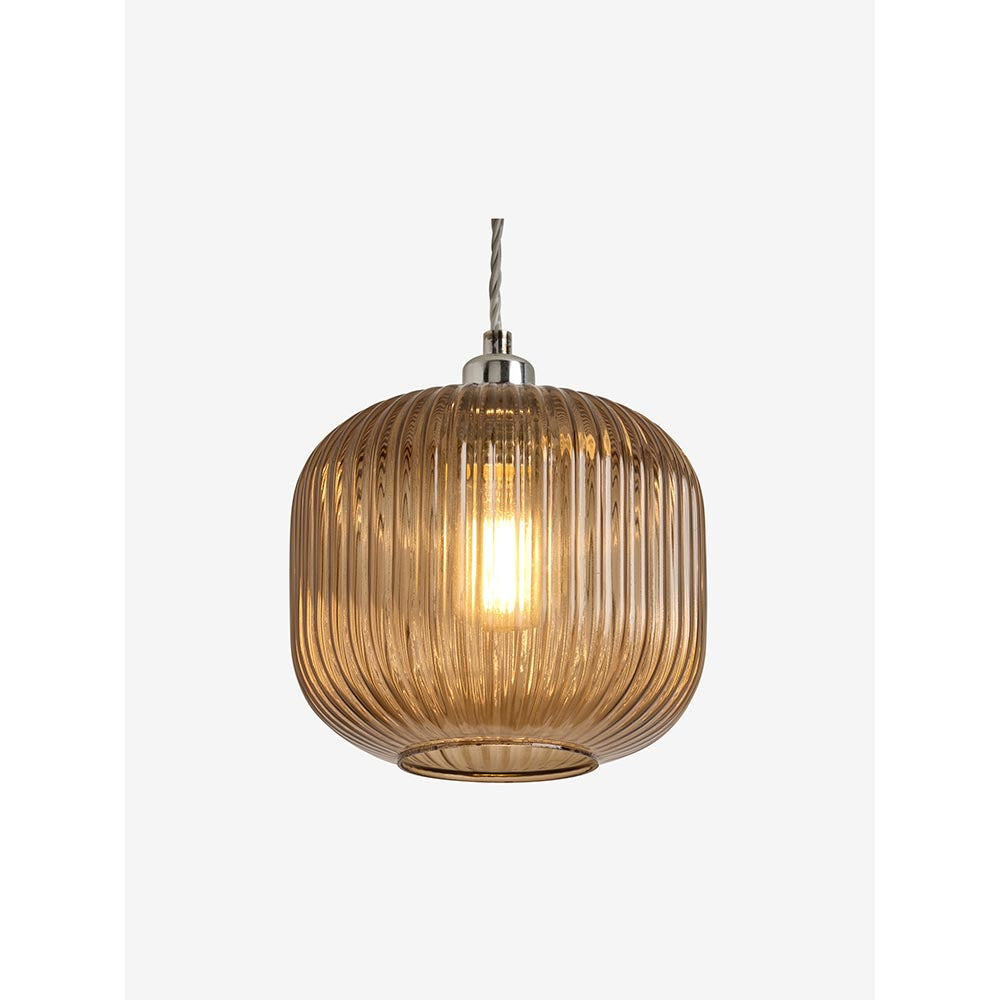 Briz 200mm Amber Glass Shade