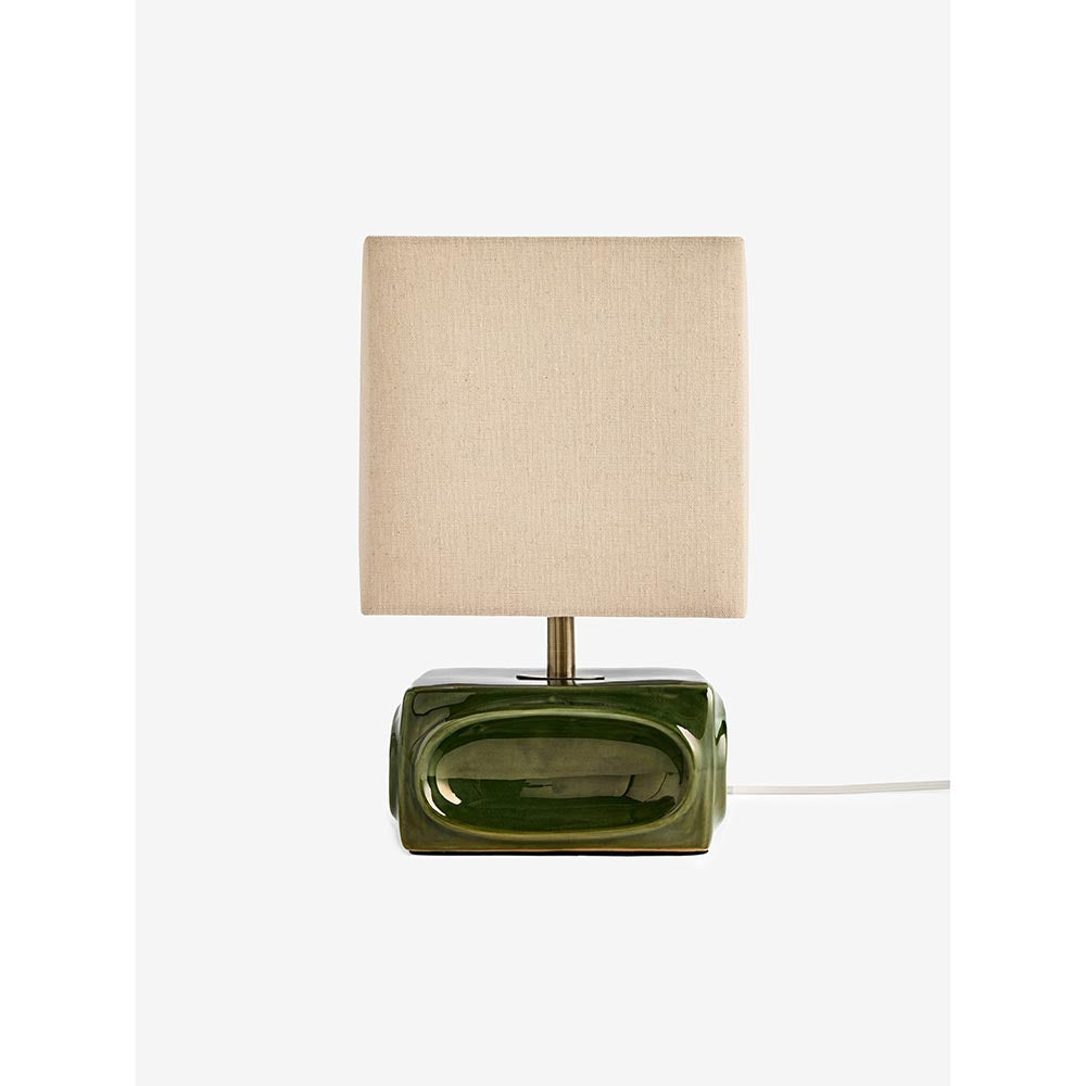 Nell Green & Ecru Table Lamp C/W Shade