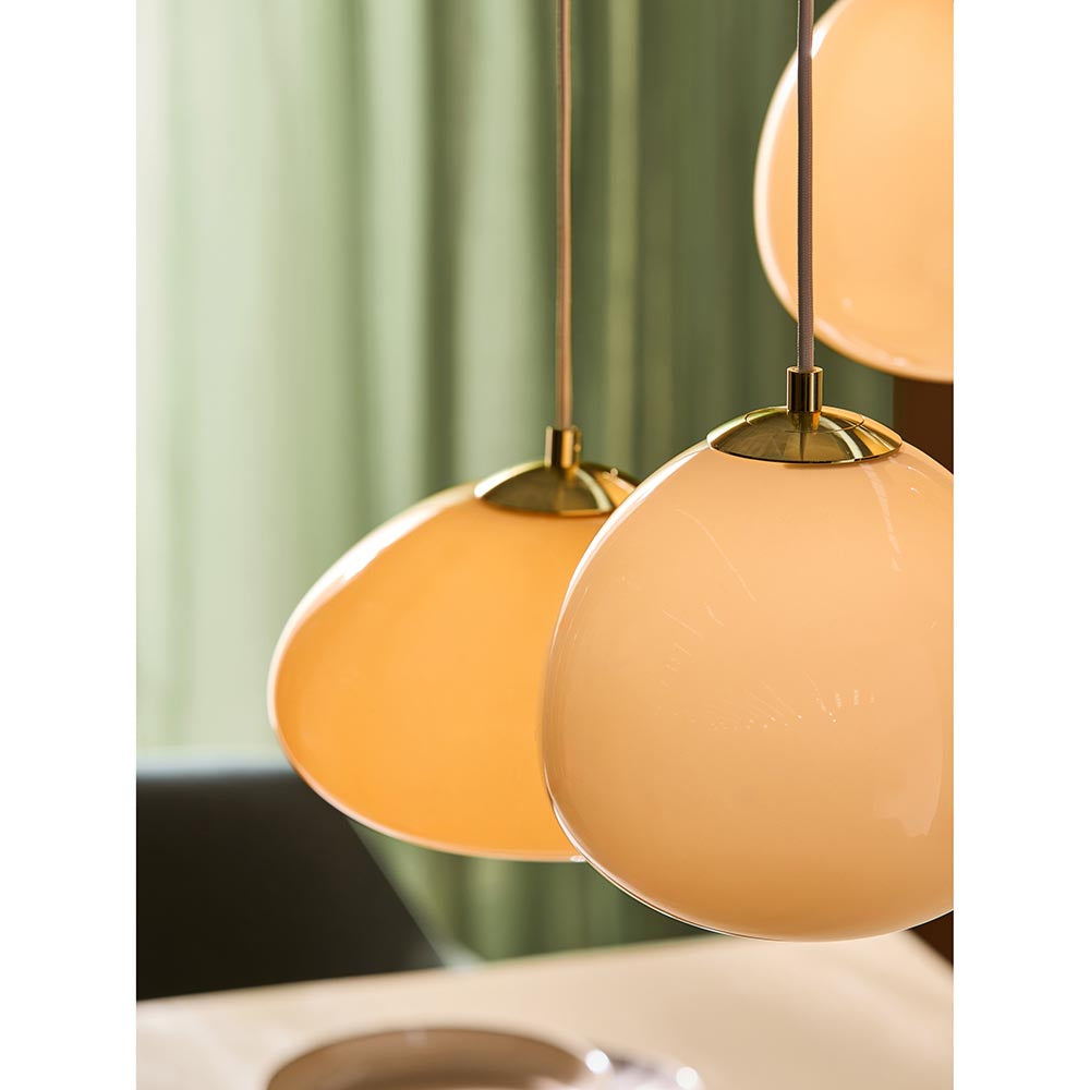 Adrianne Cluster Pendant with Neutral Glass Shades